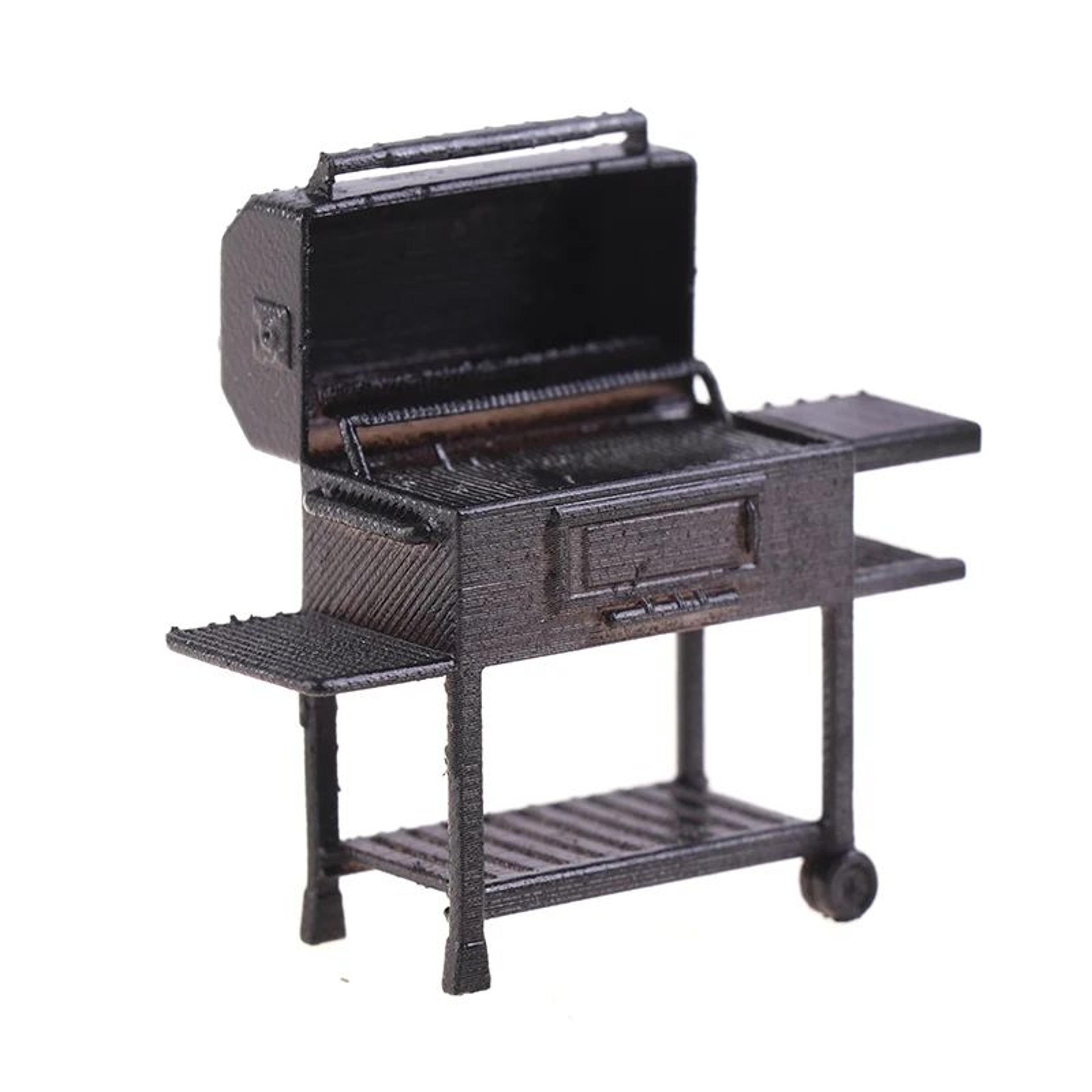 Miniature BBQ Grill Cart  Realistic Miniature BBQ Grill For Dollhouse Accessories  Diorama Scenes 0