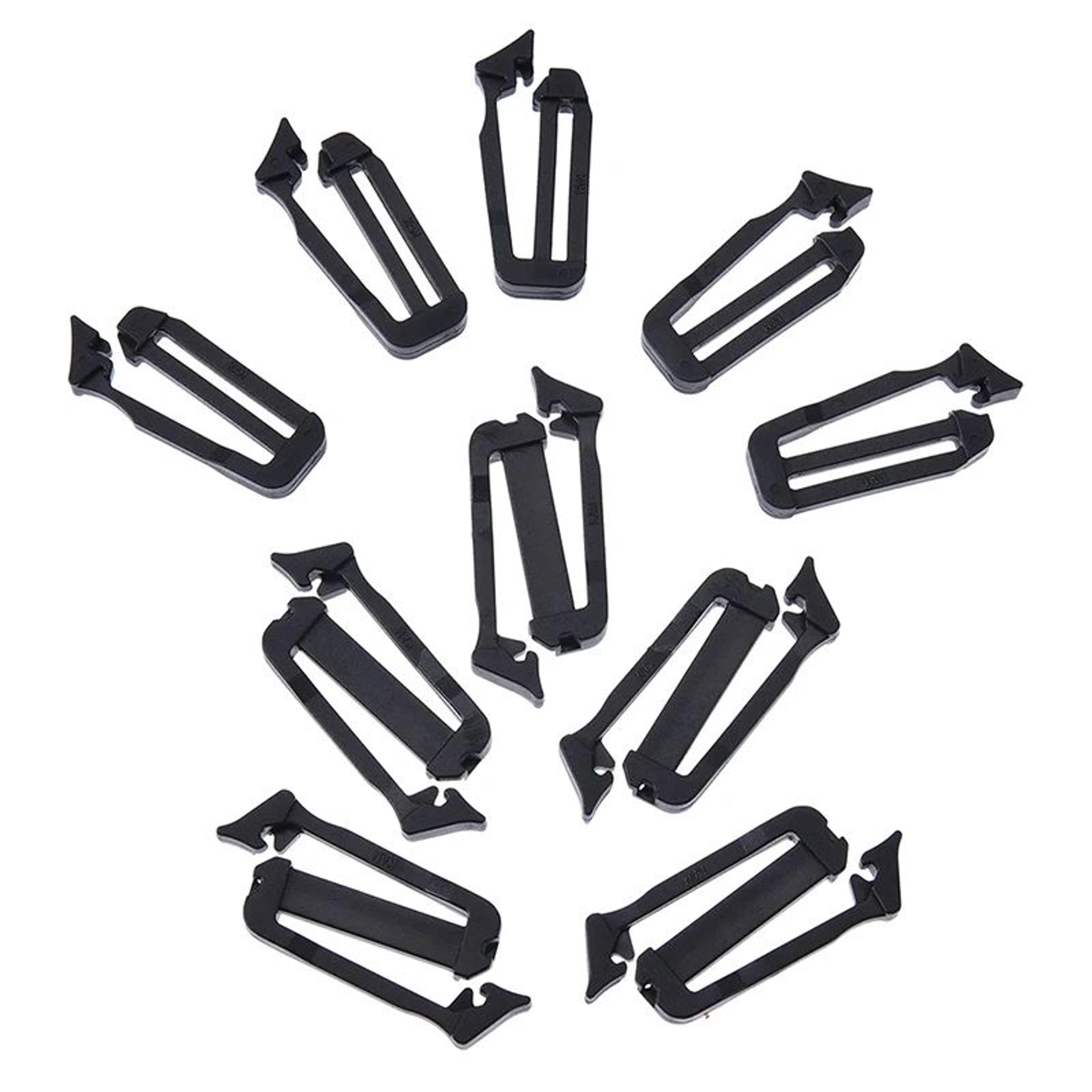 MOLLE Webbing Buckle Strap Keepers 5Pack  Webbing End Clip  Belt End Clip For Secure Backpack Strap 1