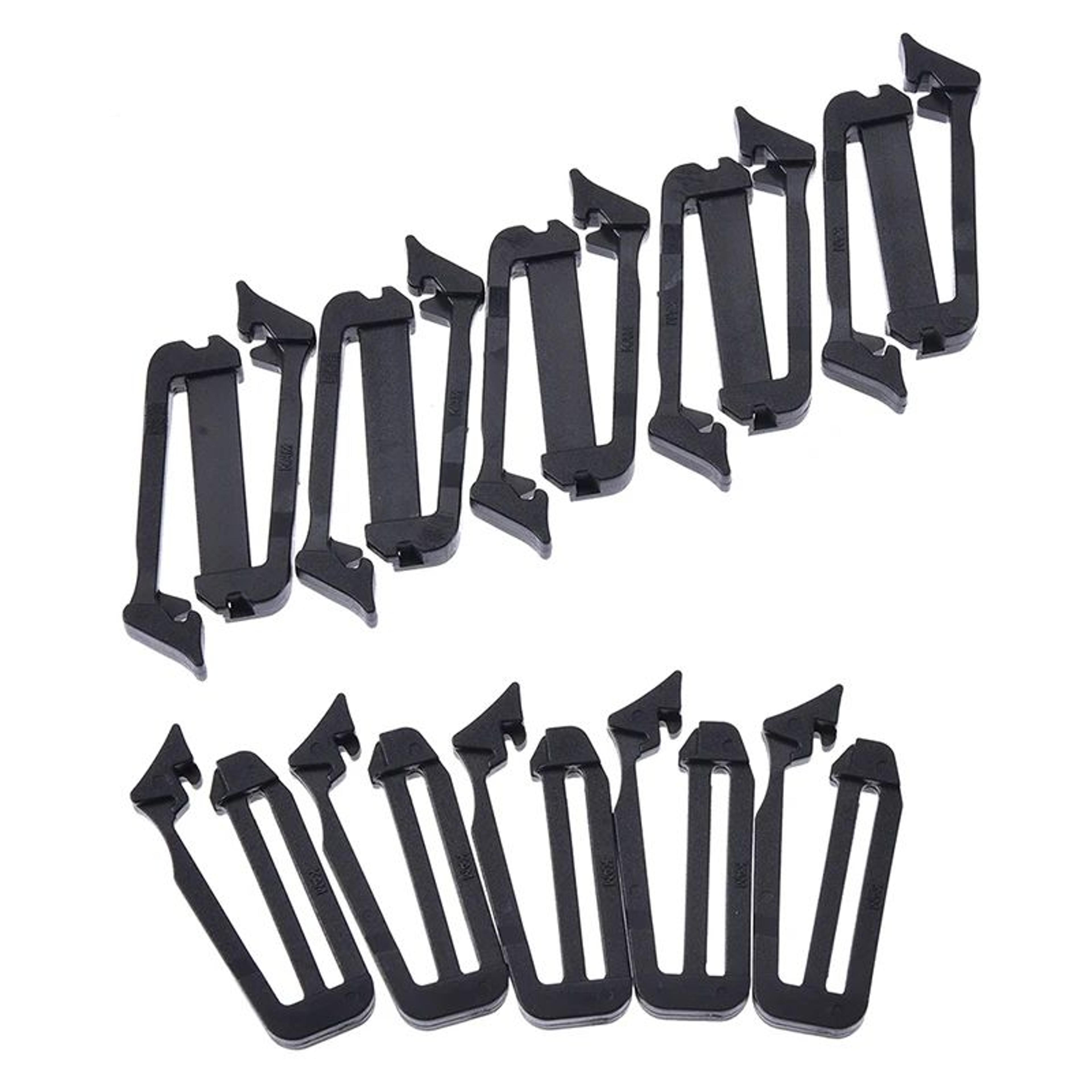MOLLE Webbing Buckle Strap Keepers 5Pack  Webbing End Clip  Belt End Clip For Secure Backpack Strap 3