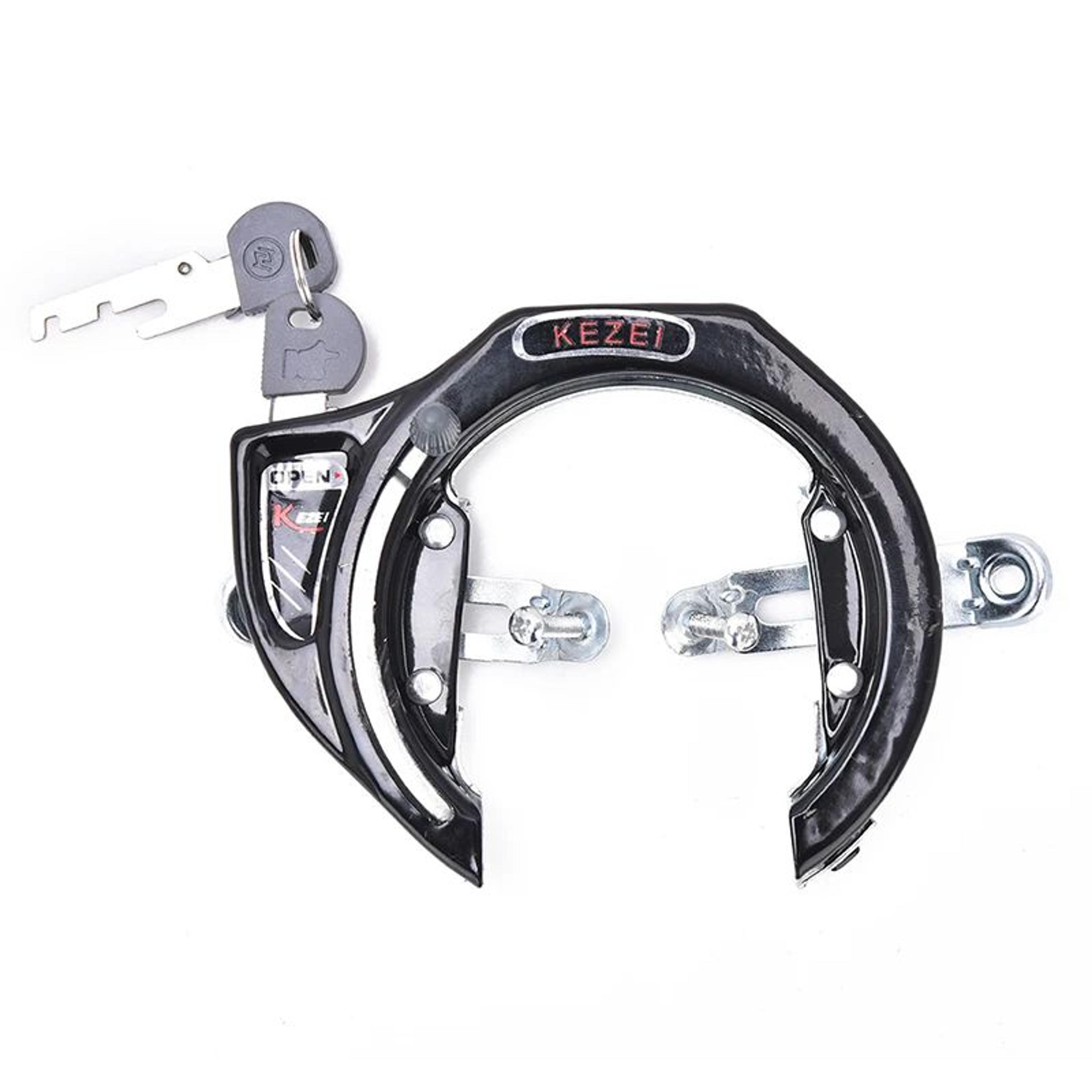 HeavyDuty Metal Horseshoe Bike Lock With Keys AntiTheft Bicycle Padlock For MTB  City Bikes 2