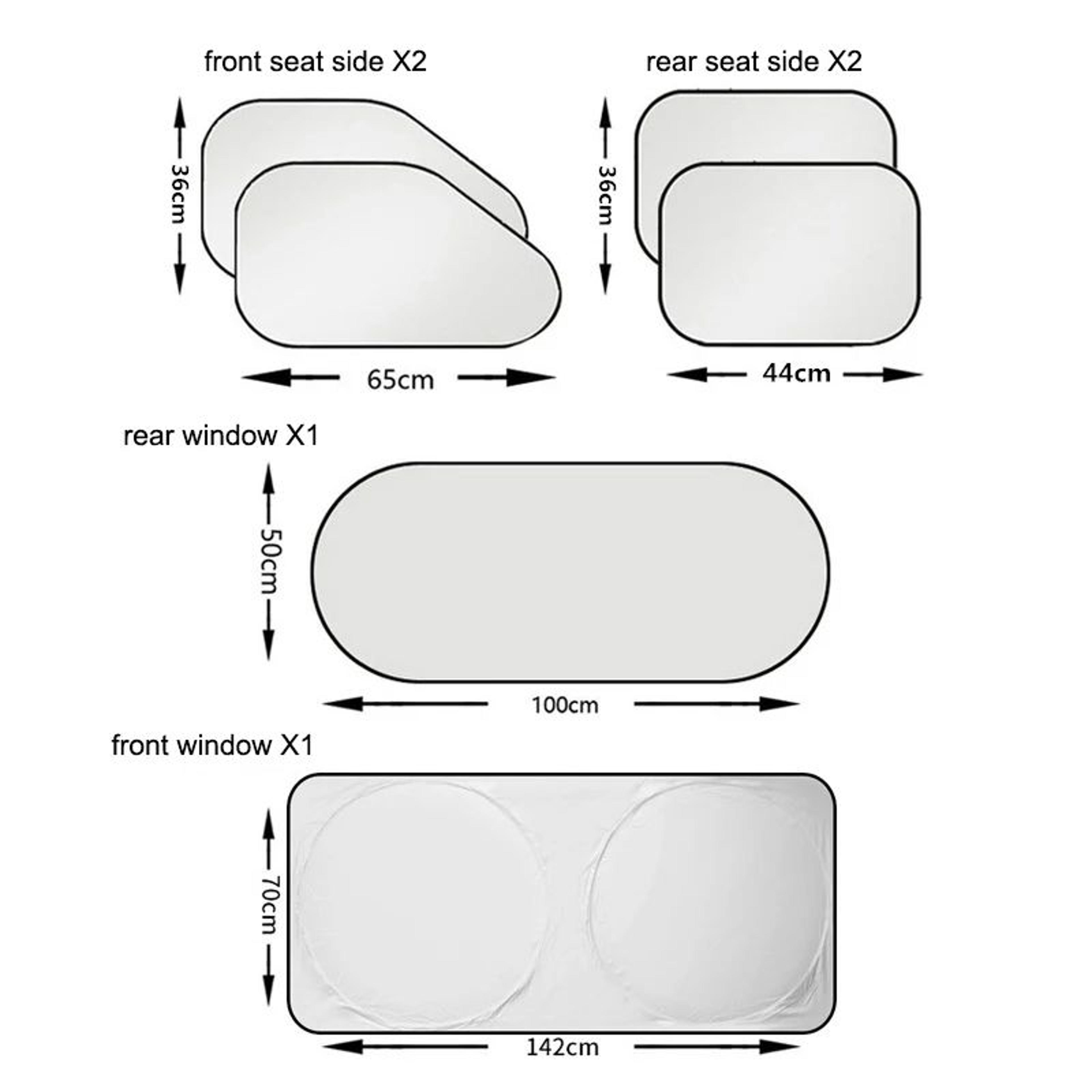 Universal Folding Windshield Sunshade Reflective HeatBlocking Car Sun Shade For Front Window 4