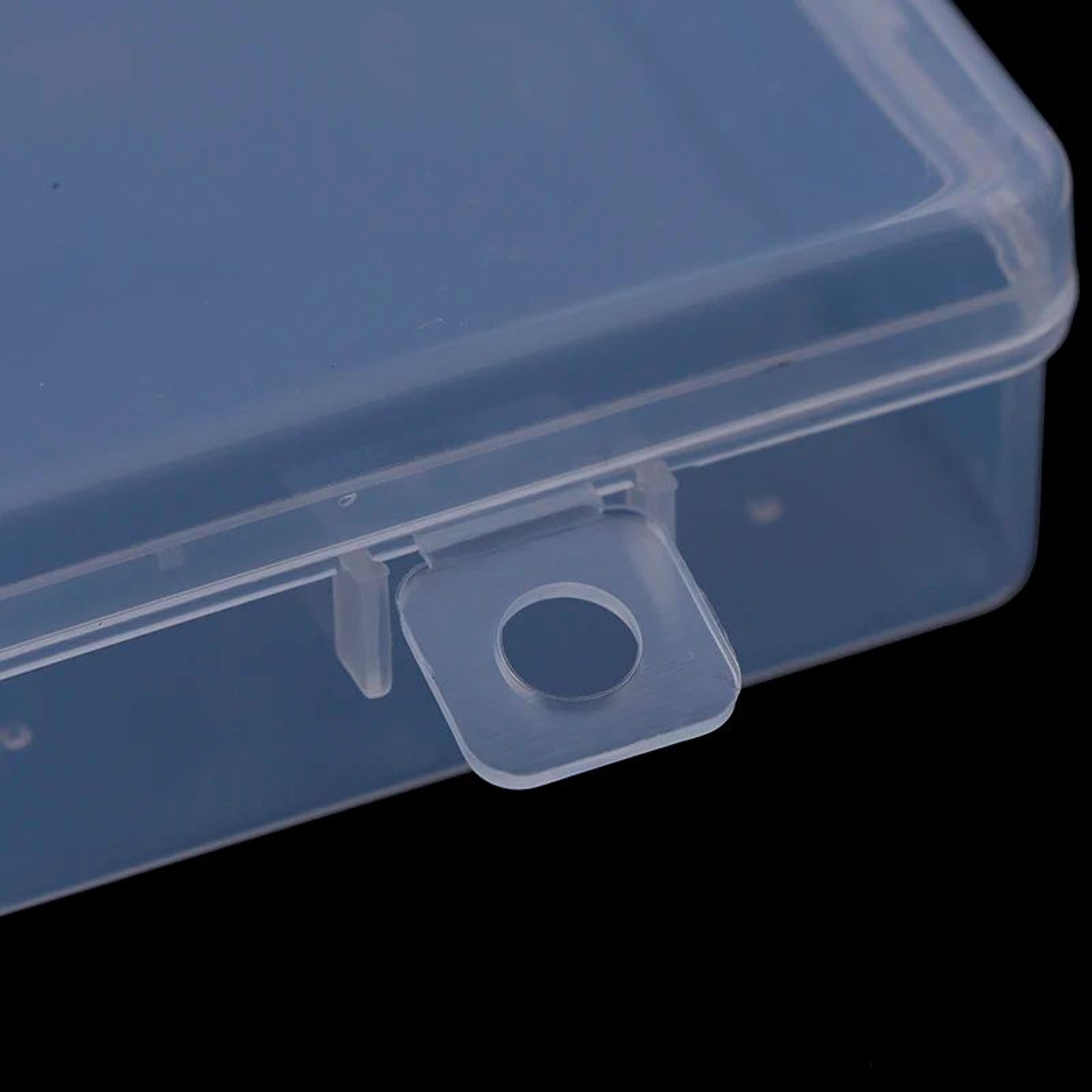 Transparent Storage Box Mini Clear Plastic Organizer Case 354x256x118 In For Crafts Jewelry  Small  2