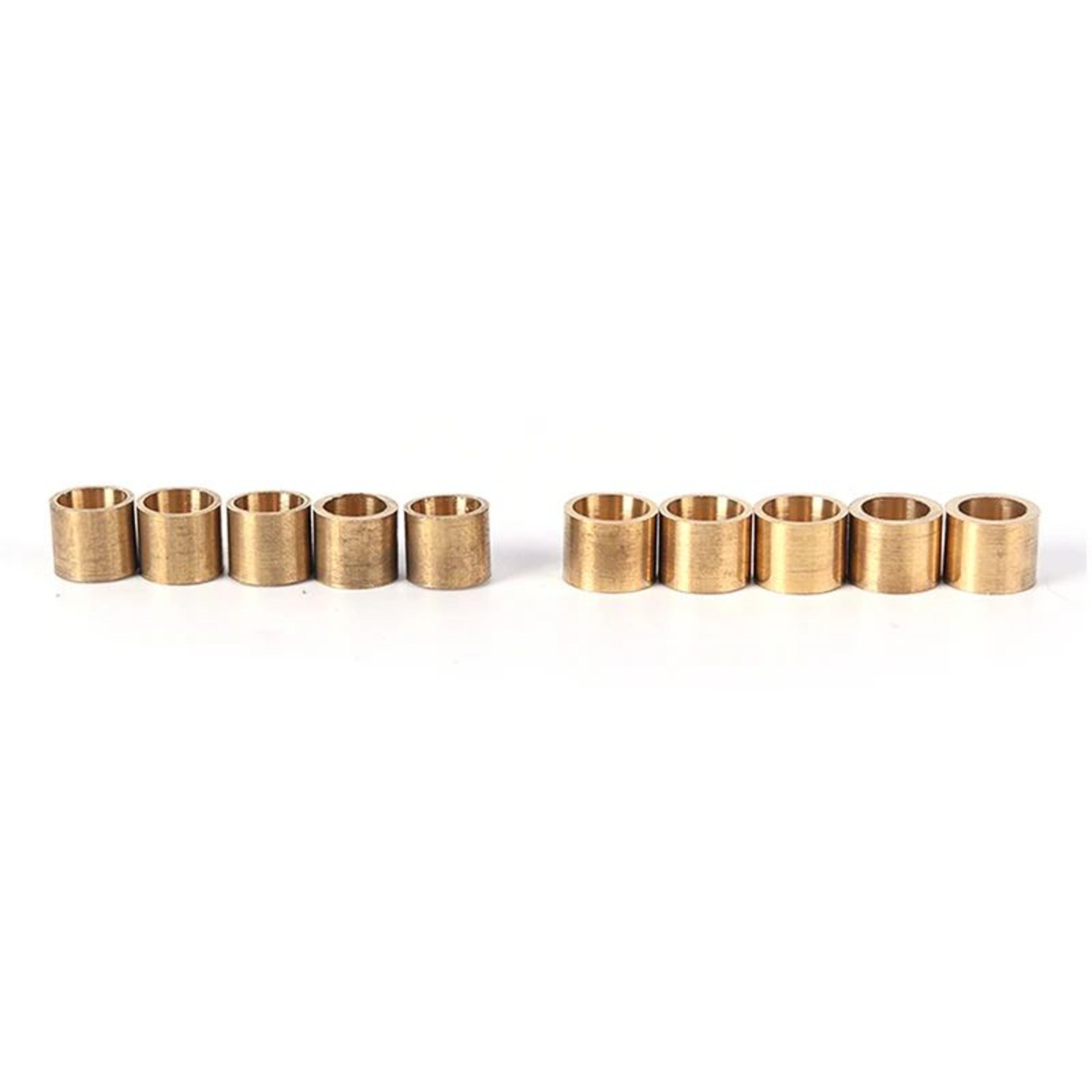 5Pack CopperBrass Pool Cue Ferrules 9mm  10mm  Snooker Cue Repair Ferrule Set 1