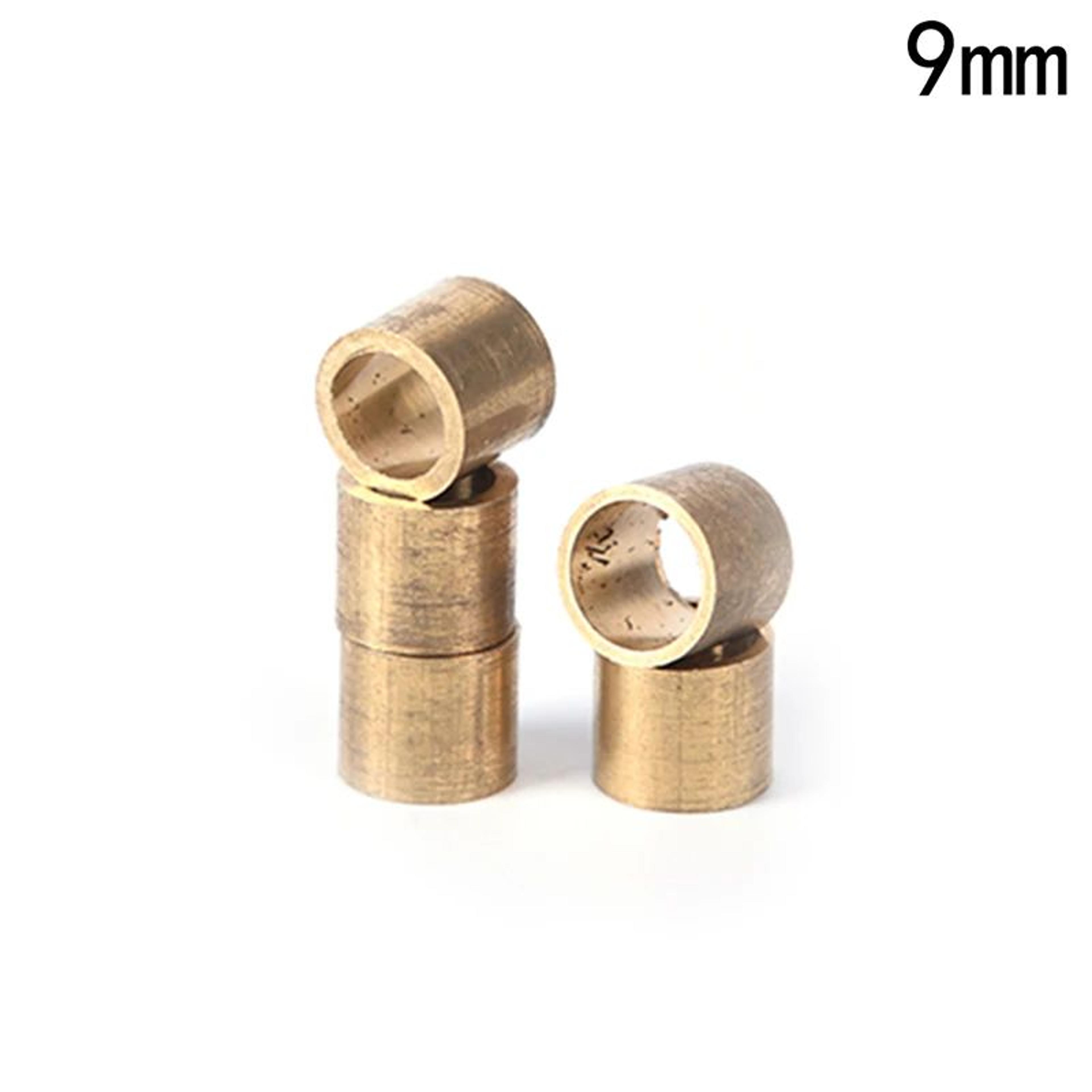 5Pack CopperBrass Pool Cue Ferrules 9mm  10mm  Snooker Cue Repair Ferrule Set 5
