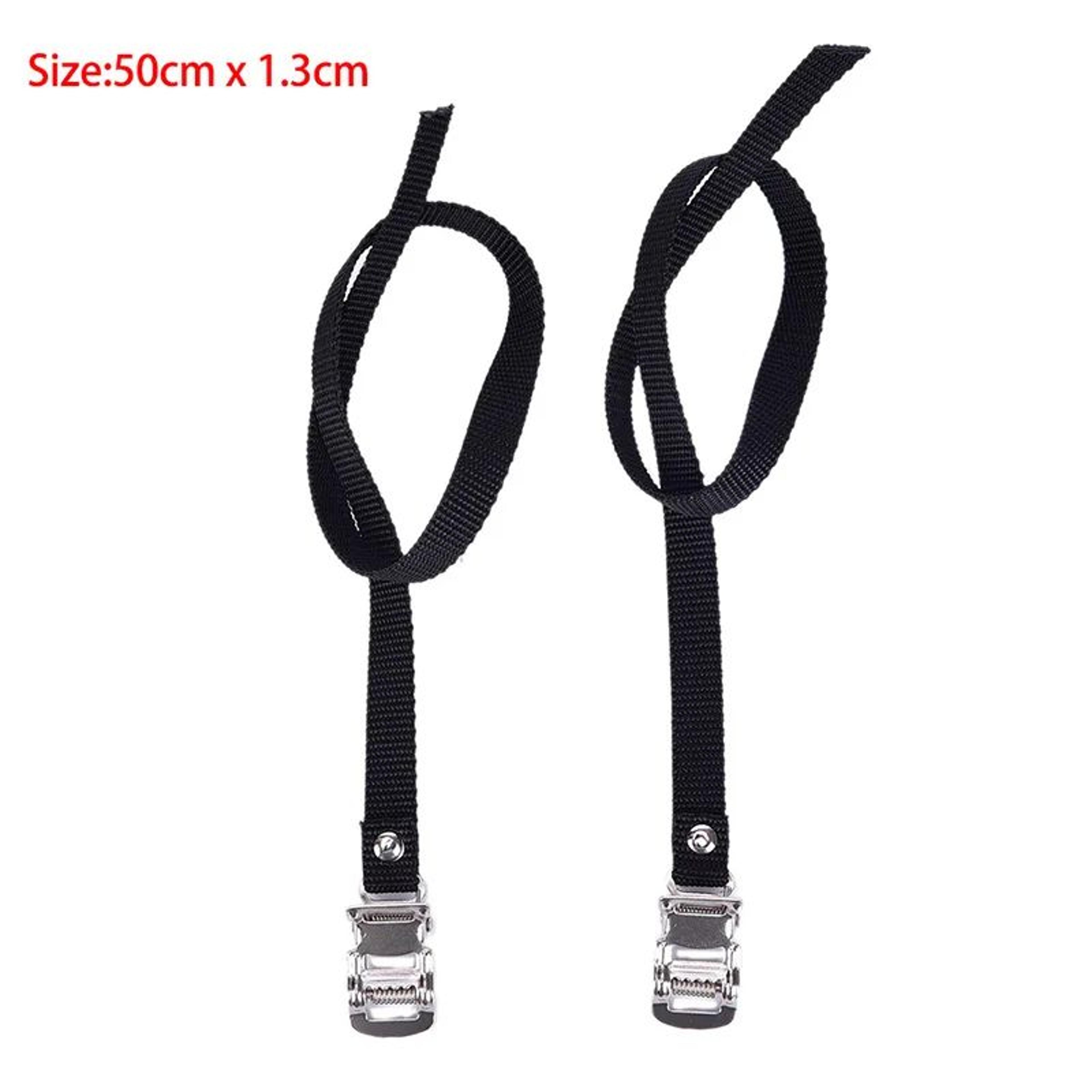 Adjustable Bike Pedal Straps For Cycling  Spin Bikes NonSlip Toe Strap Pair 2