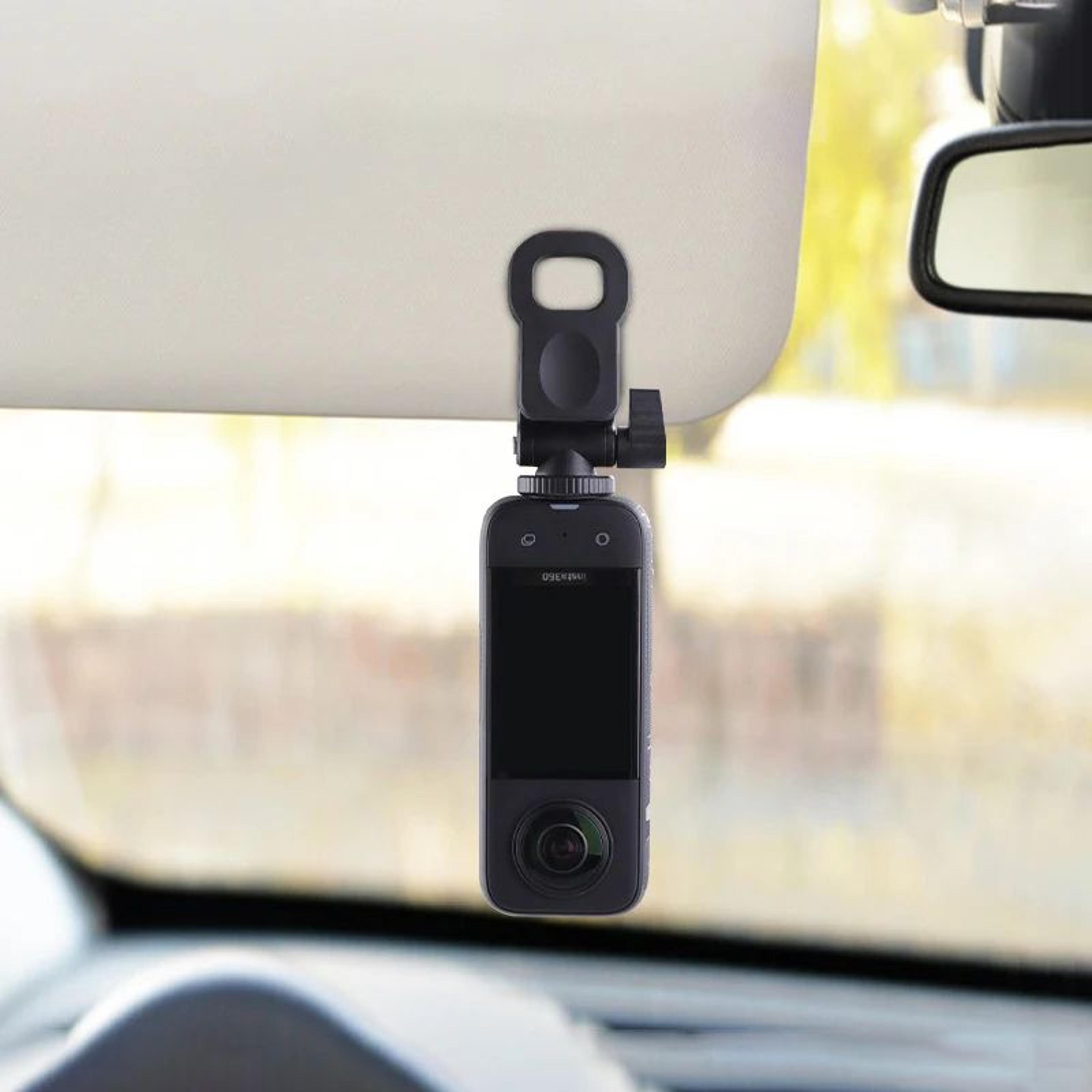 Car Sun Visor Camera Mount With Phone Clip  Car Sun Visor Camera Mount For GoProHero  Phone Stable  5