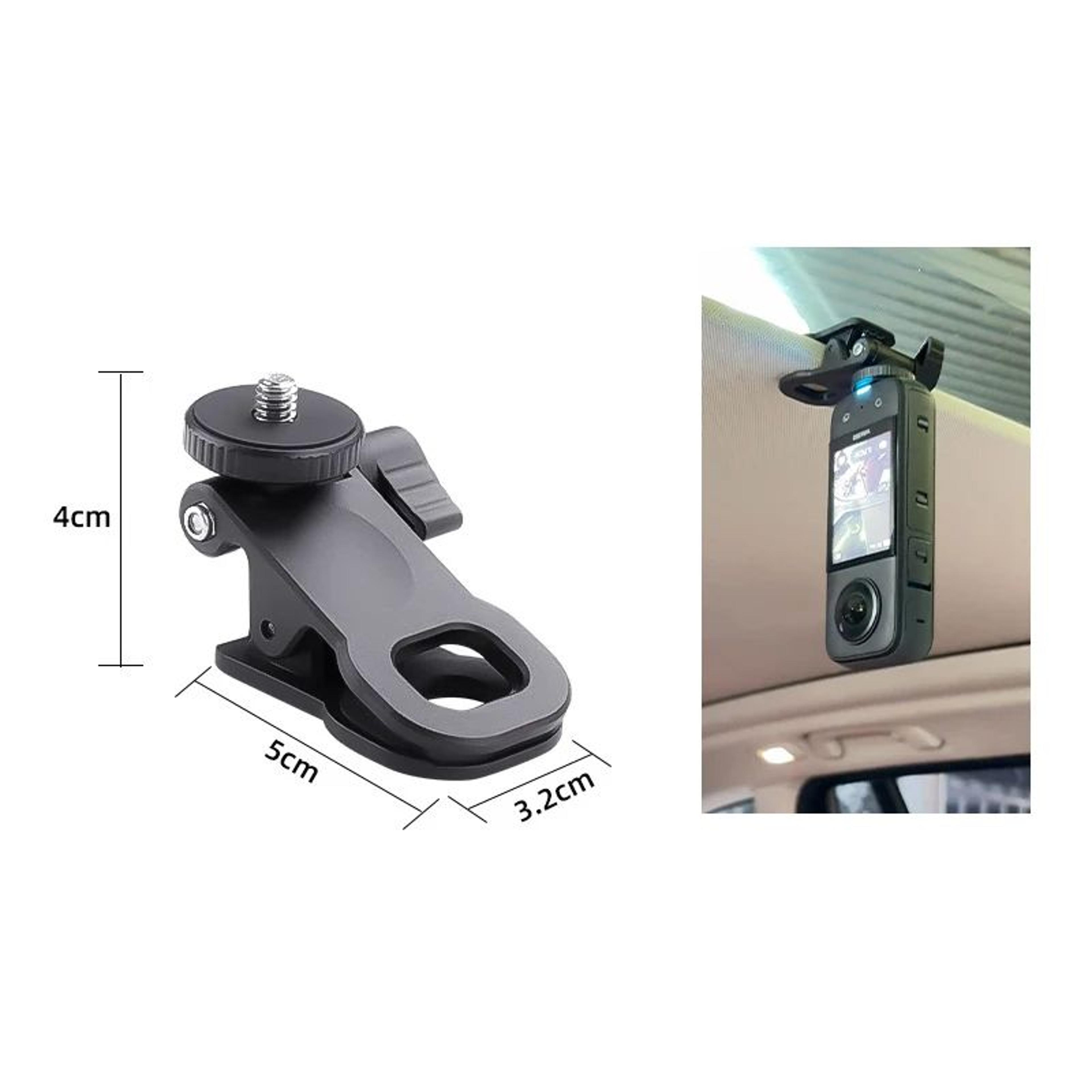 Car Sun Visor Camera Mount With Phone Clip  Car Sun Visor Camera Mount For GoProHero  Phone Stable  7