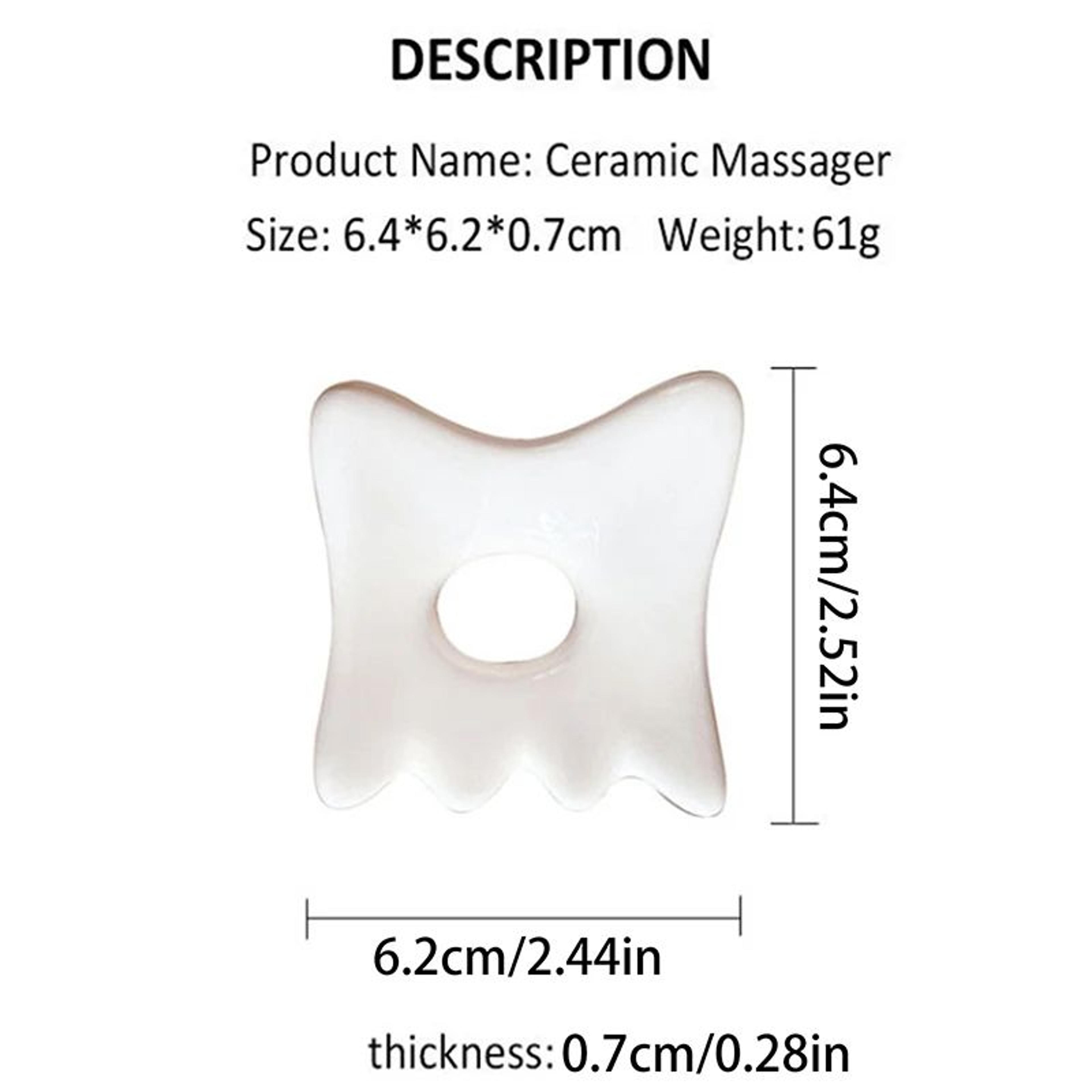 Ceramic Gua Sha Massage Board For Face  Body Sculpting Lymphatic Drainage And Muscle Relief 9