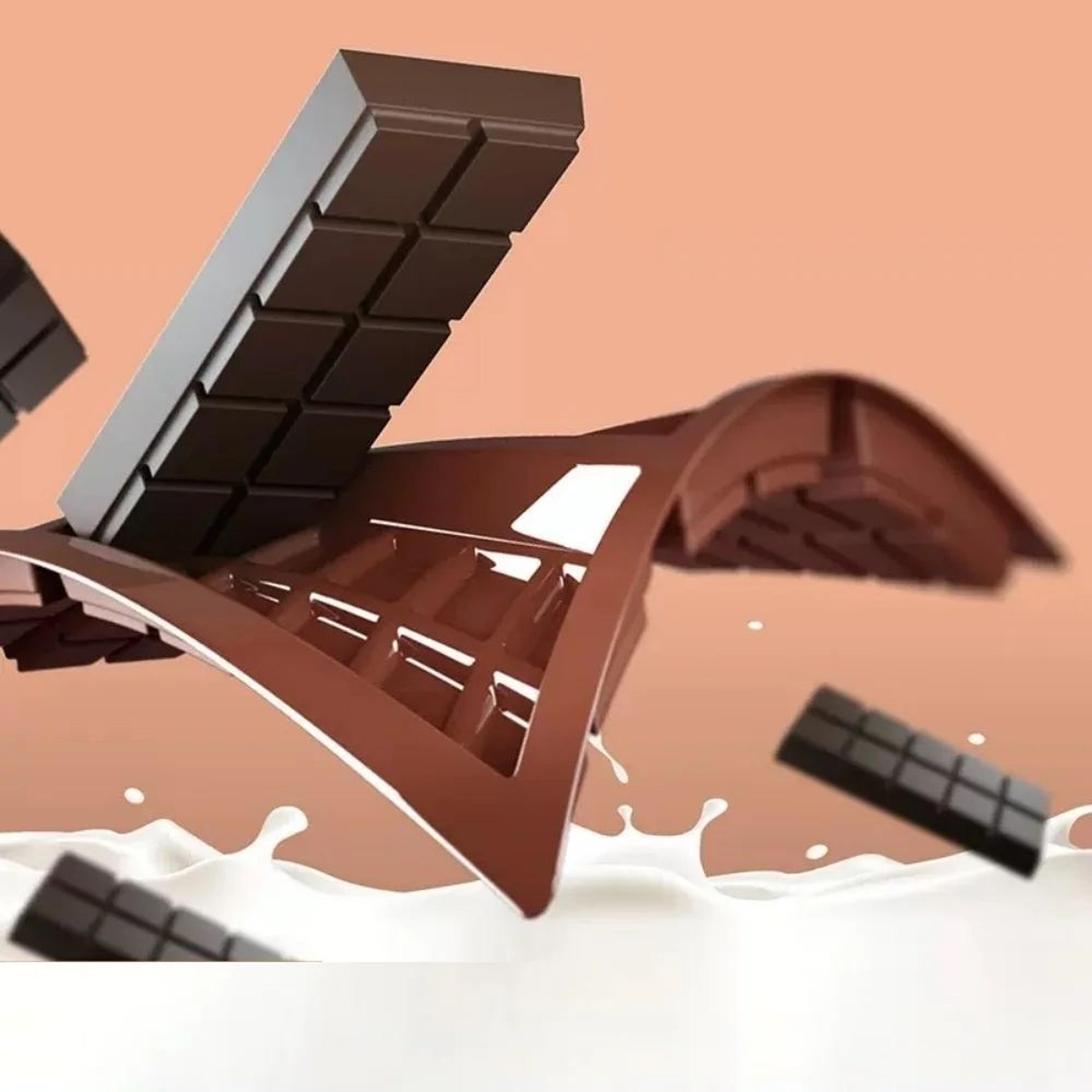NonStick Silicone Chocolate Mold Tray  Reusable Chocolate Bar  Candy Mold For DIY Treats 2