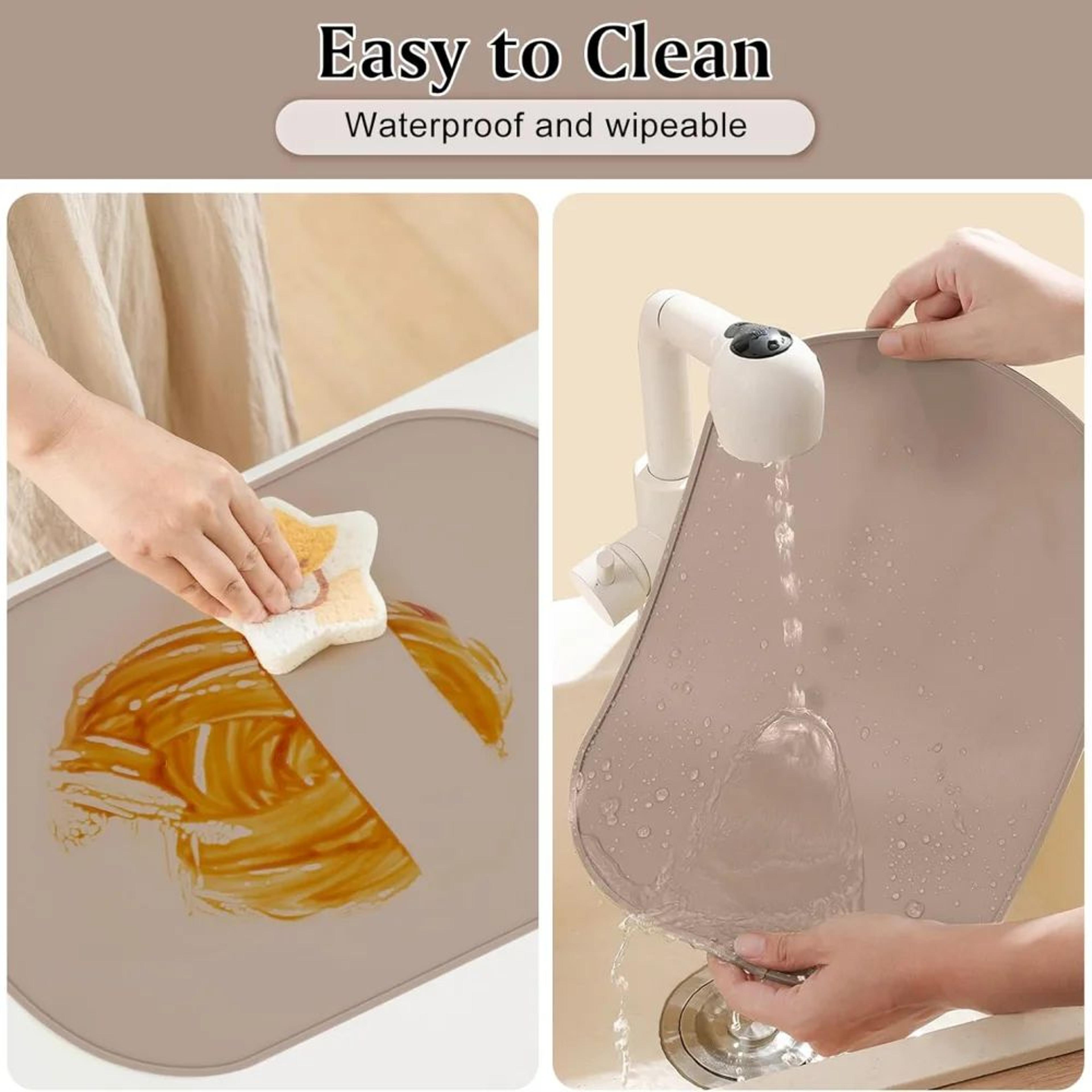 HeatResistant Silicone Placemat  Waterproof Reusable EasyClean Table Mat For Daily Dining 4