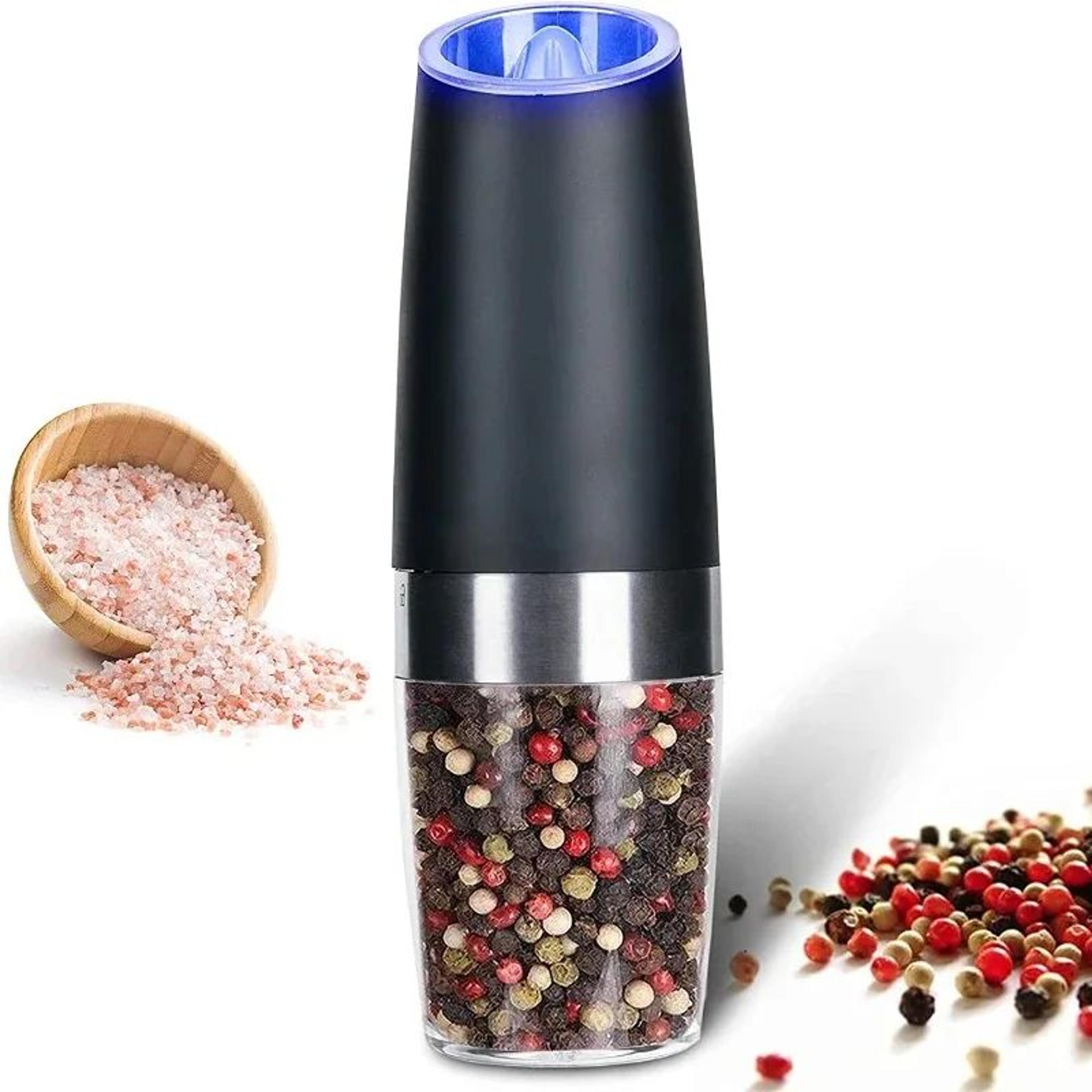 GravitySense Electric Salt  Pepper Grinder With LED Light And Adjustable Coarseness 7