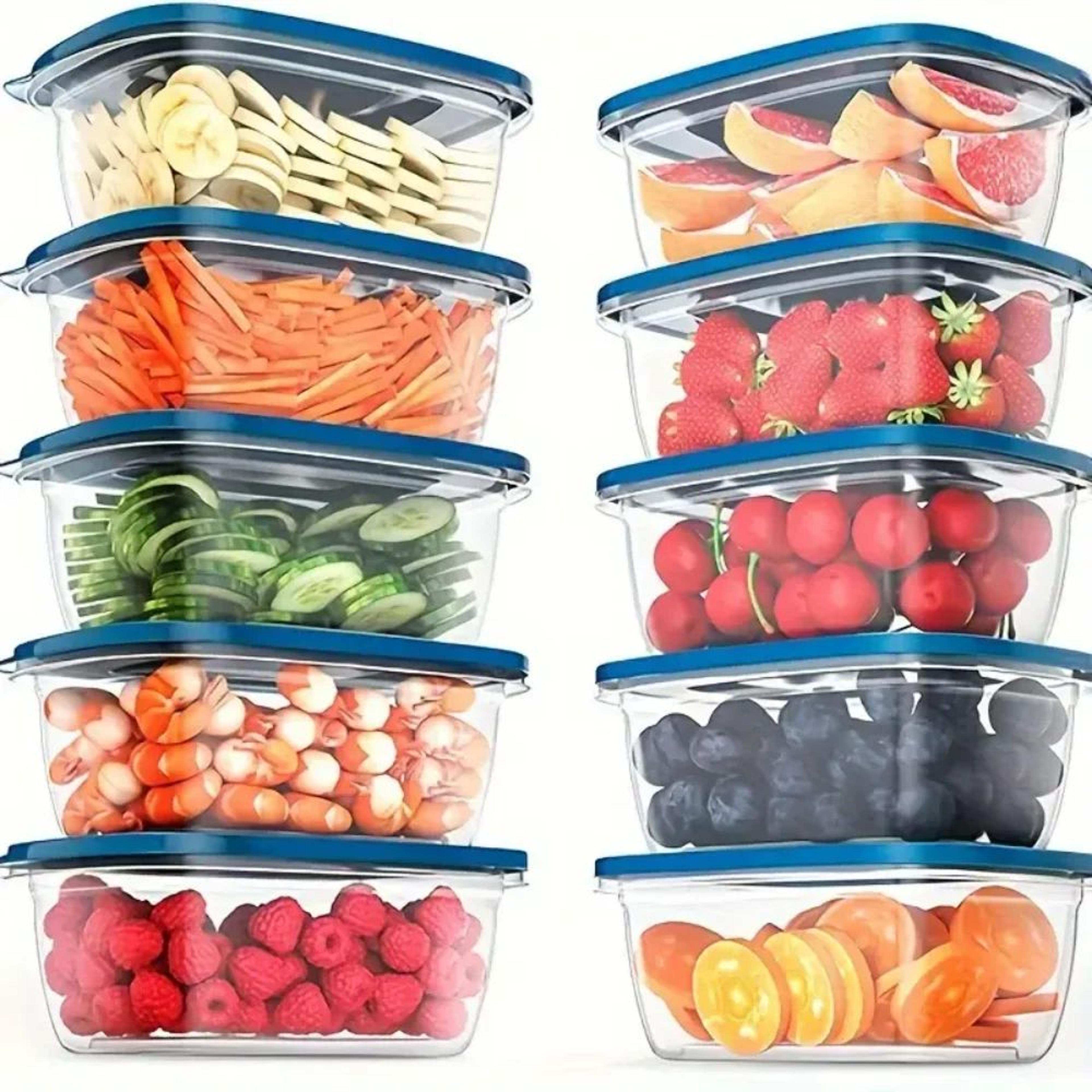 709ml Meal Prep Containers Set Of 6 With Colorful Lids LeakResistant Stackable Lunch Boxes 0