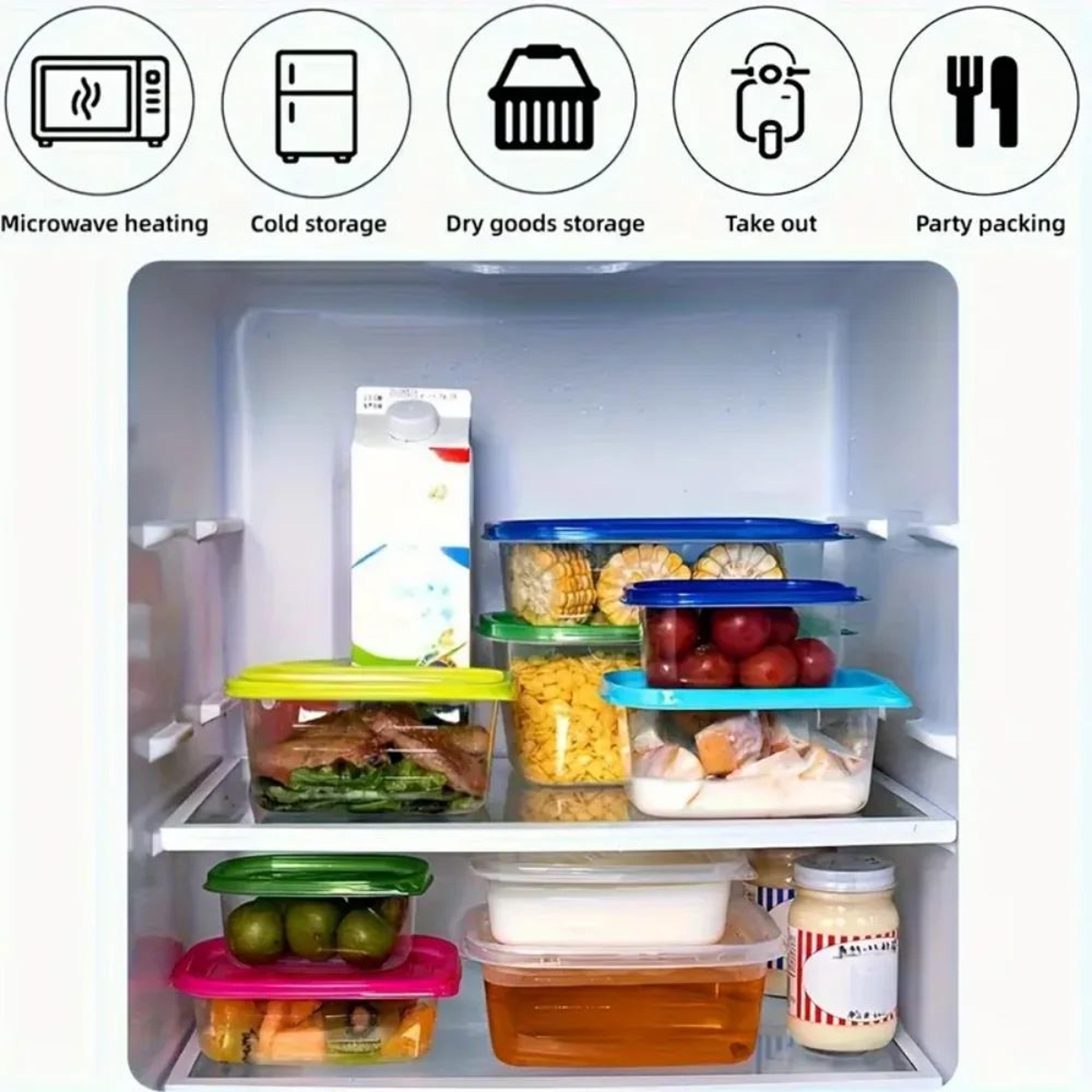 709ml Meal Prep Containers Set Of 6 With Colorful Lids LeakResistant Stackable Lunch Boxes 1