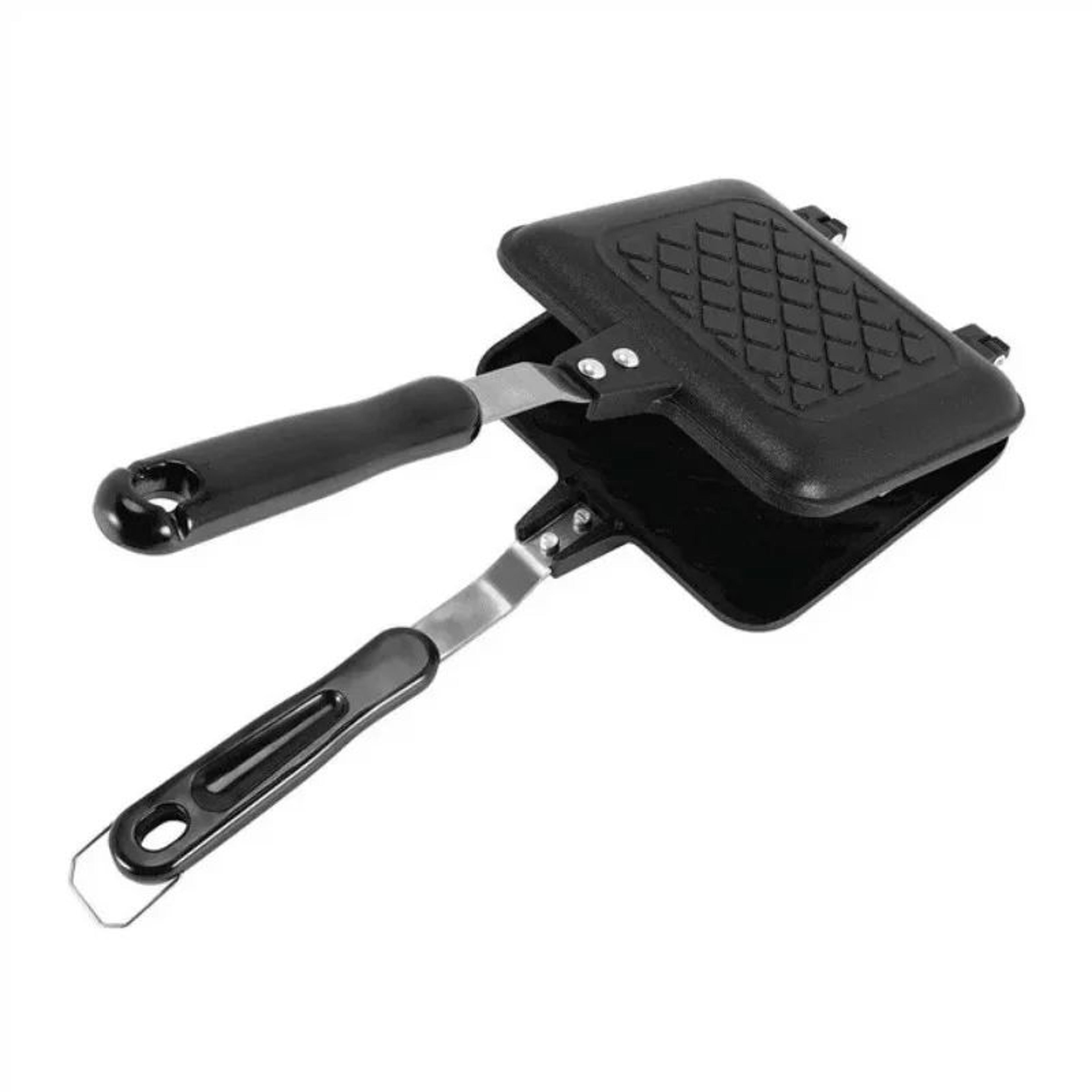 Stovetop Sandwich Maker Aluminum Flip Panini Press Pan With NonStick Plates For Crispy Toasts  Gril 3