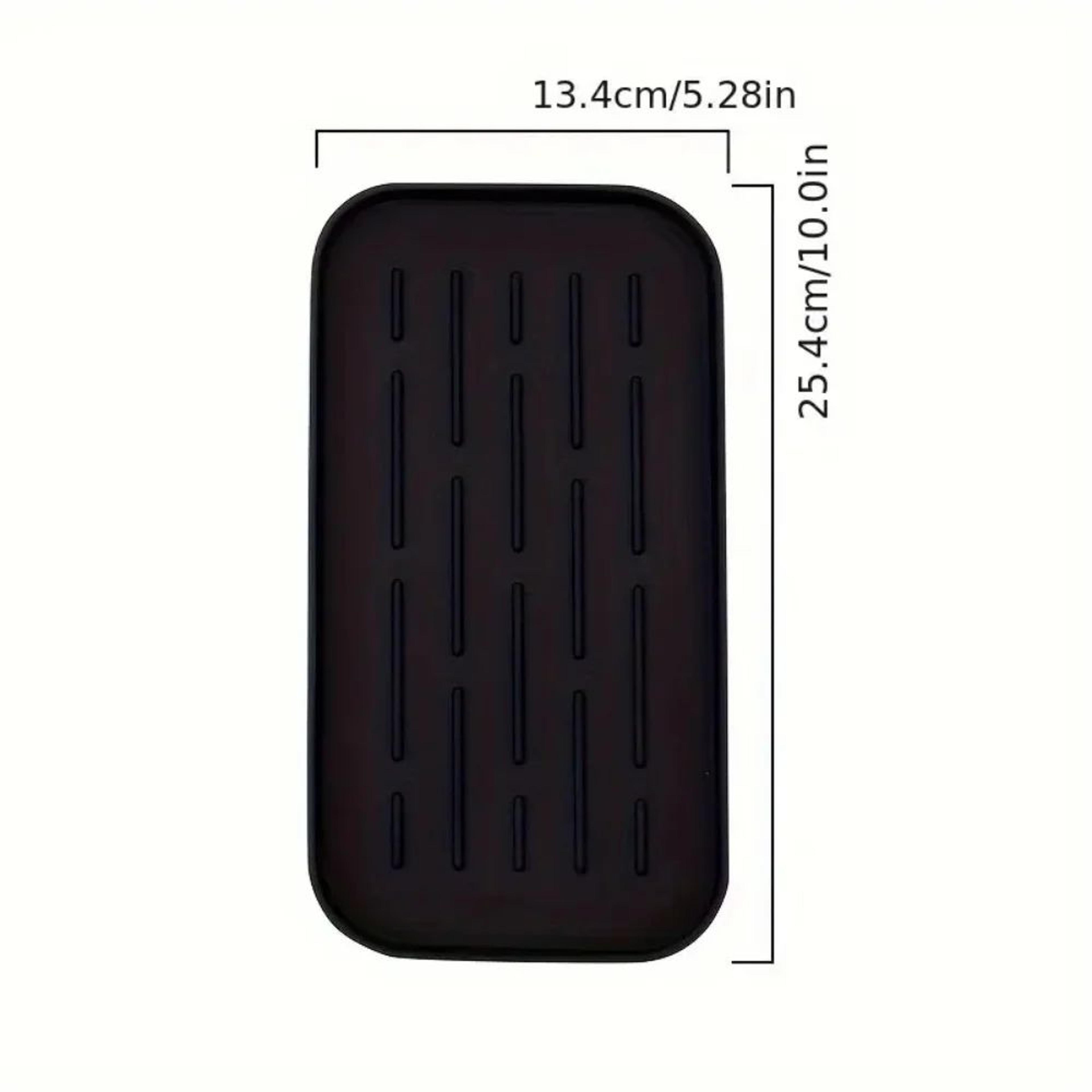 Flexible Silicone Sink Organizer Tray With Drainage  Kitchen Sink Tray For Soap Dispenser  Sponge H 1