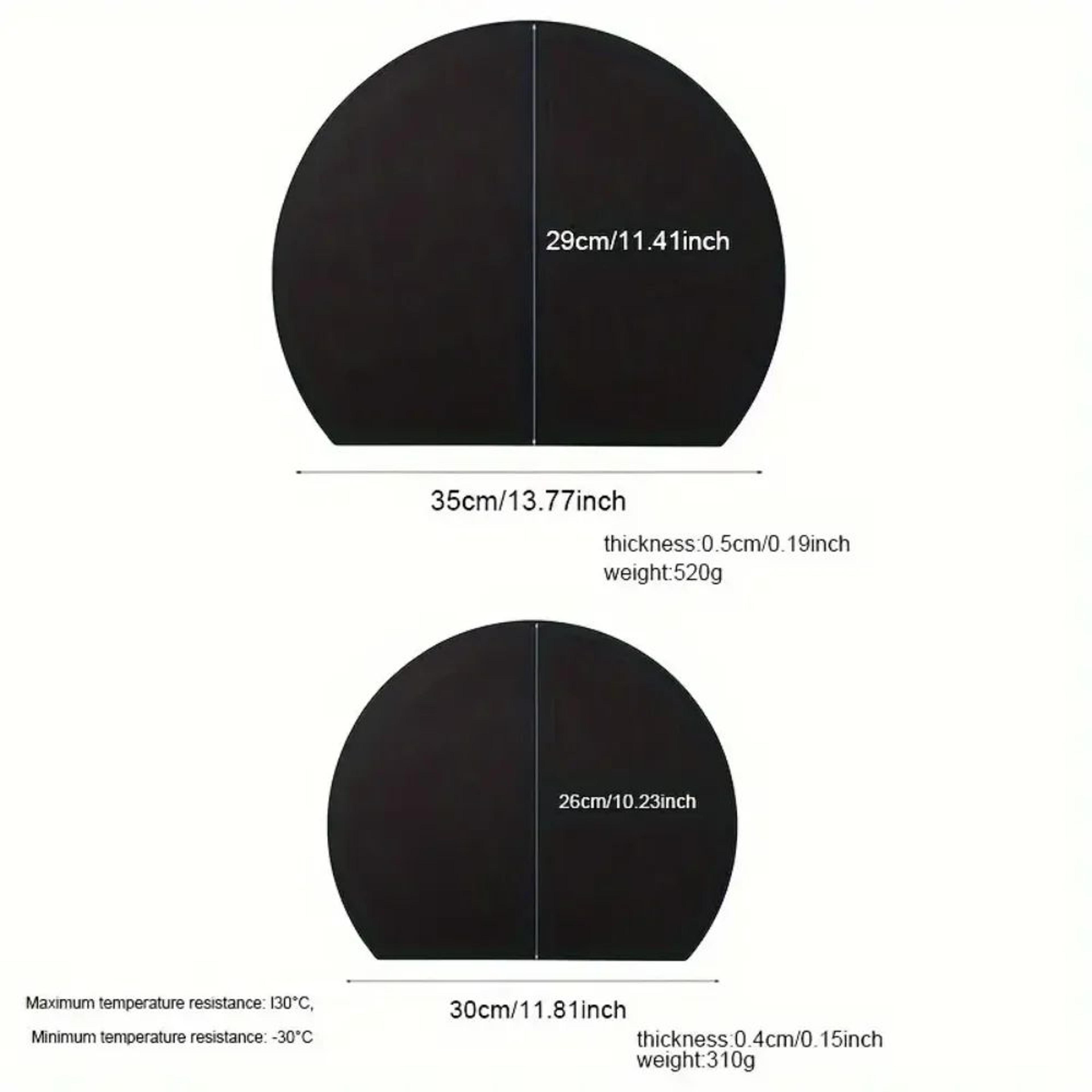 TPU Cutting Board Mat Set  DoubleSided NonSlip Cutting Mat BPAFree Cutting Board Flexible Semicircl 1