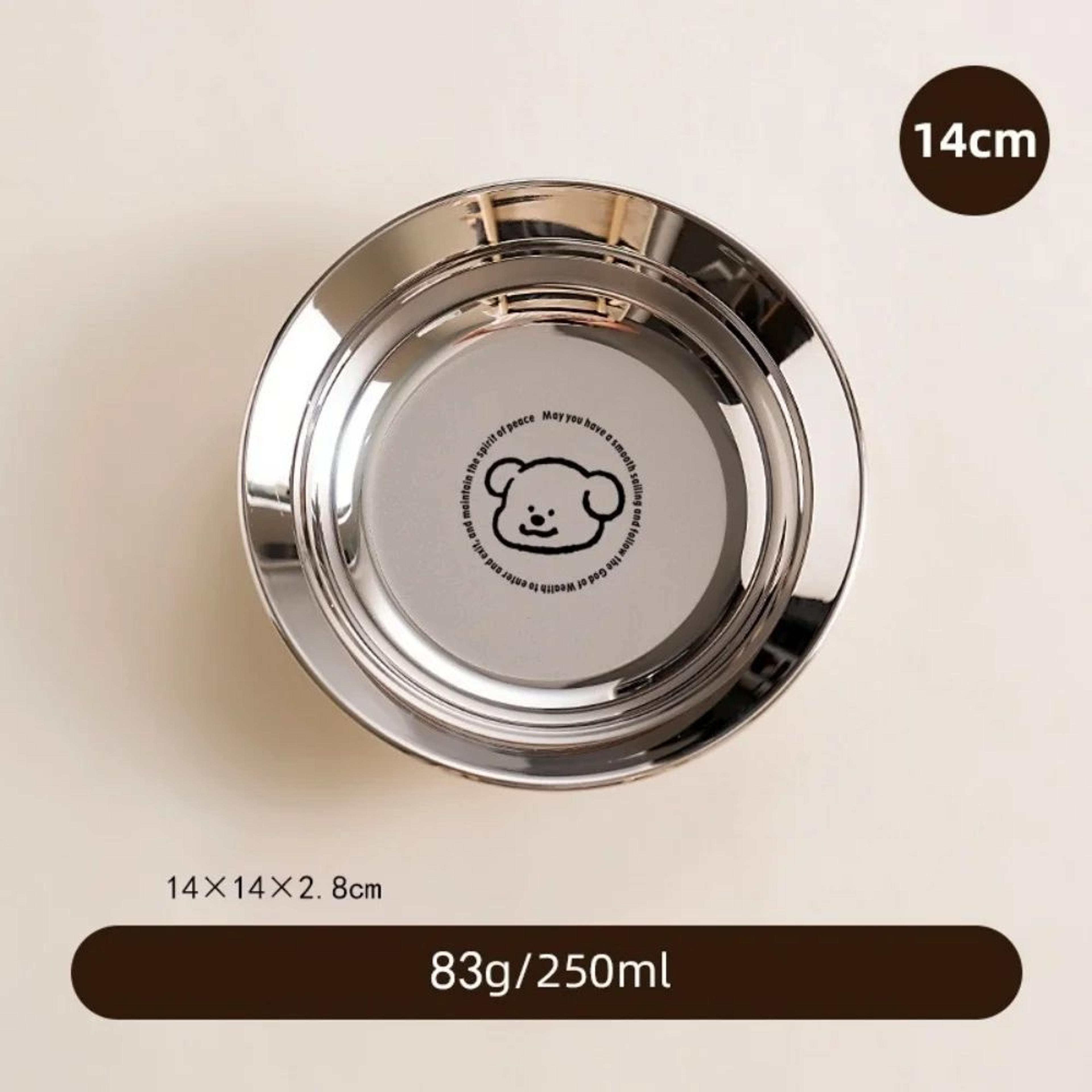 Stainless Steel Mini Round Plates  Portion Control Unbreakable  Dishwasher Safe 6