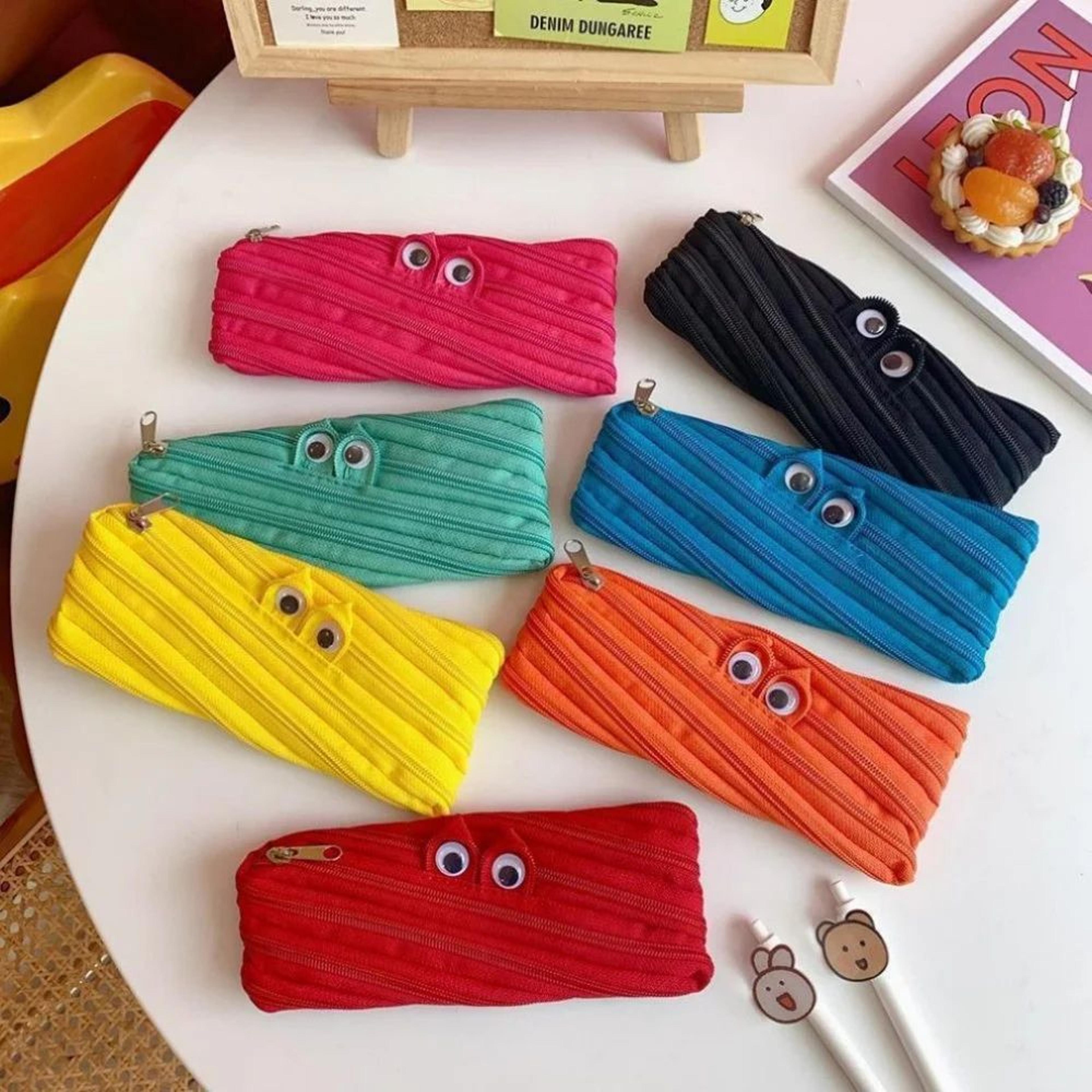 Monster Pencil Case Large Capacity Cute Pencil Pouch Zipper Pen Case For School 4