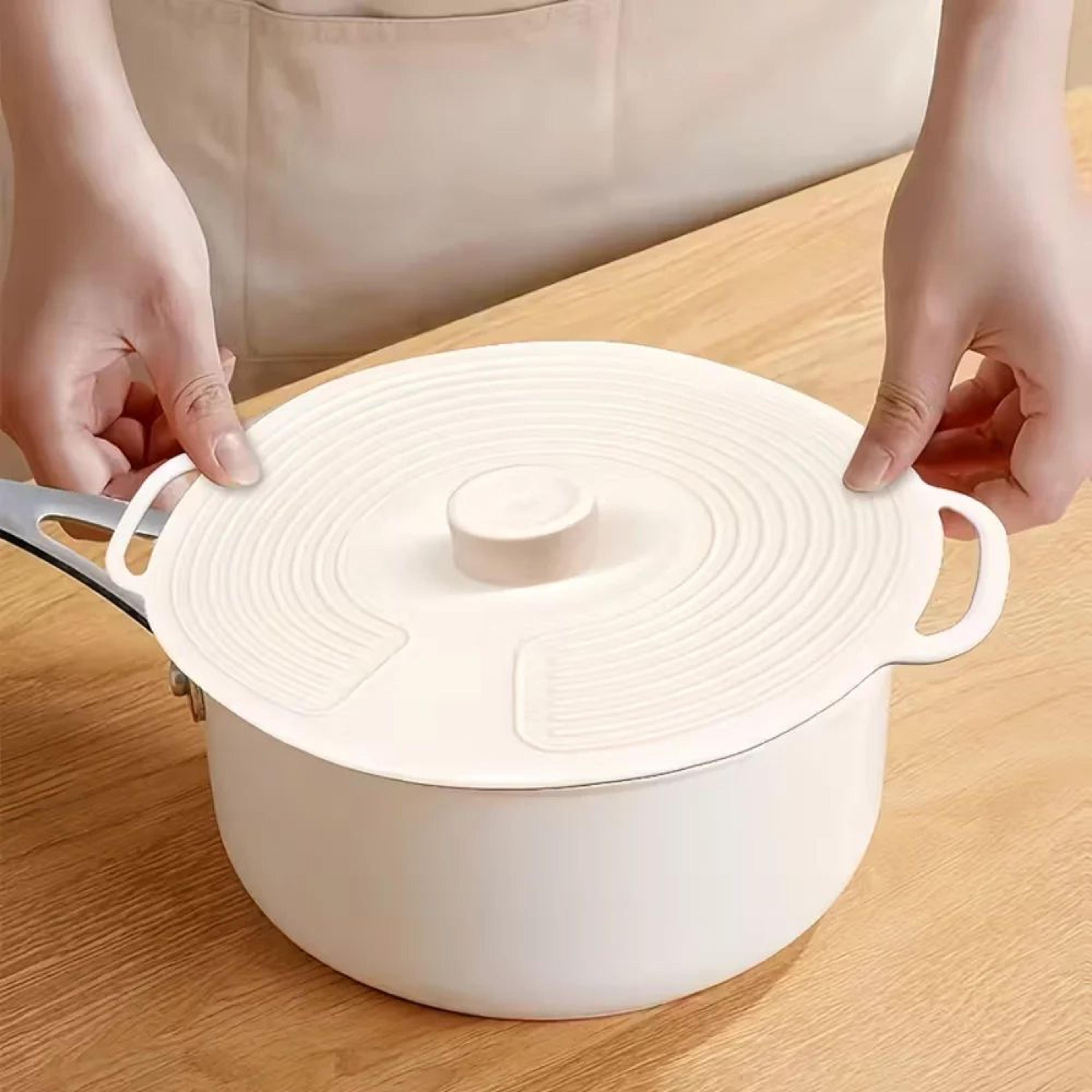 Reusable Silicone Bowl Lids  Microwave Splatter Cover Set HeatResistant Suction Covers For Pots Pan 0