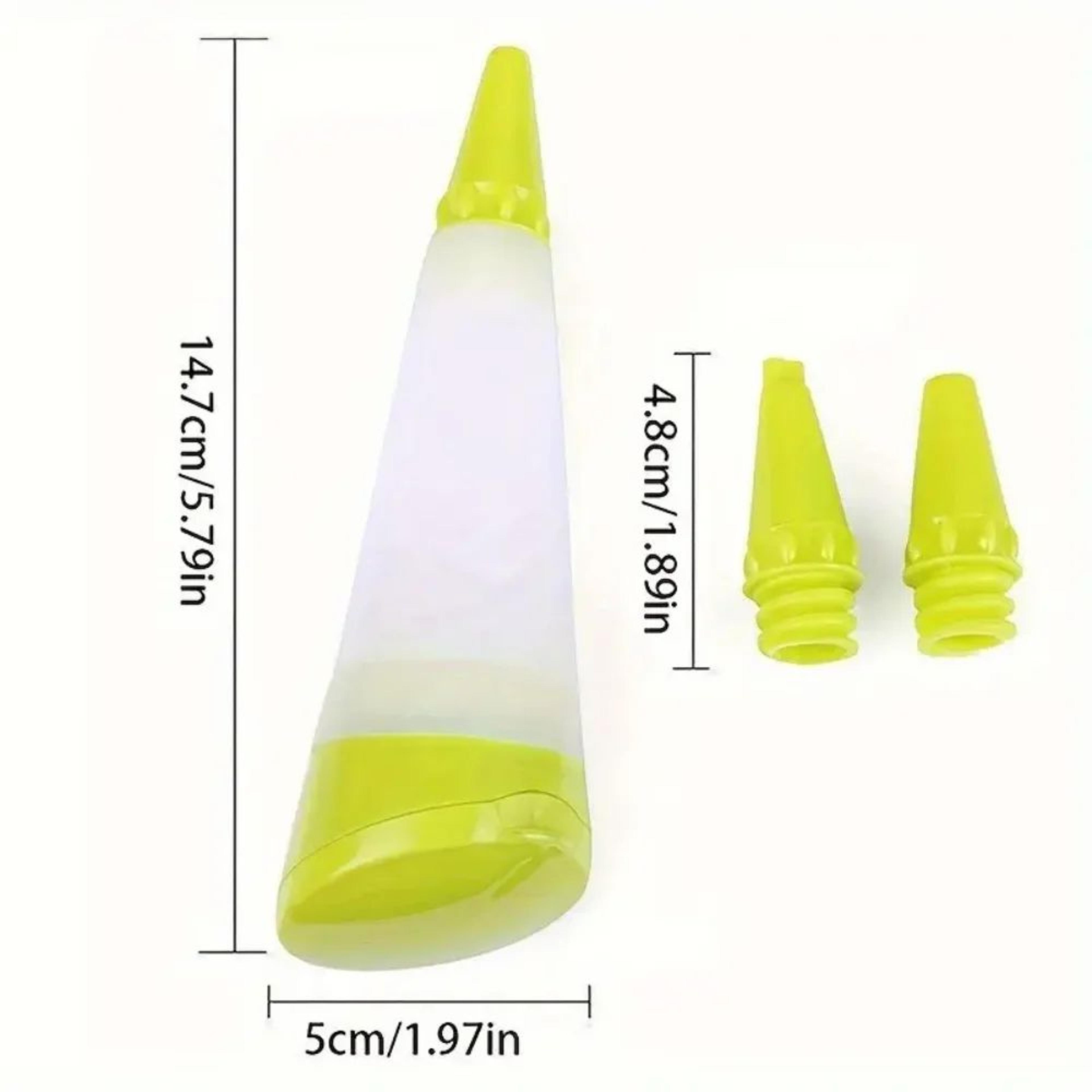 Reusable Piping Bag  Pastry Decorating Pen Set With Silicone Piping Tips 3pc  Easy Cake Decorating  1