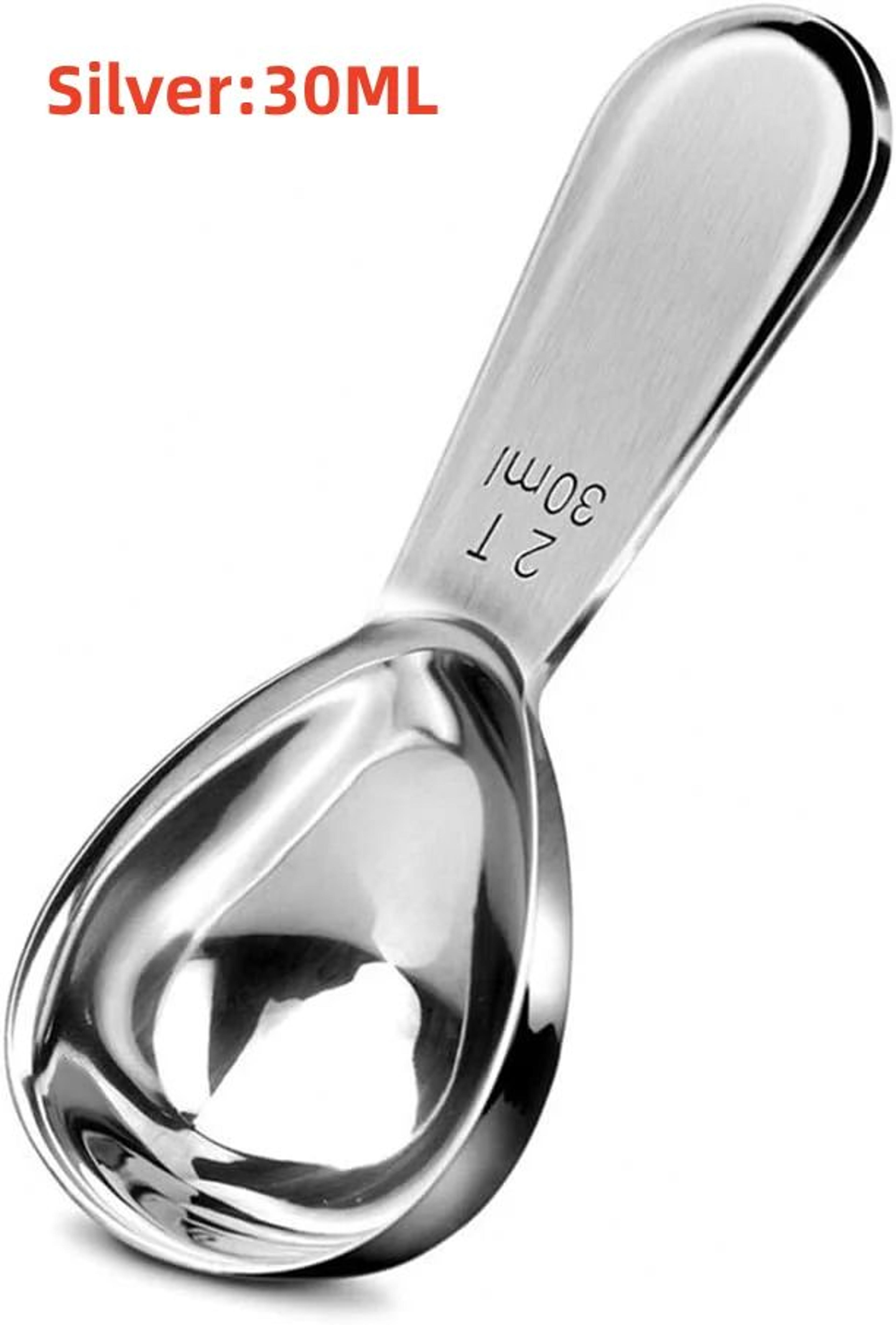 Stainless Steel Coffee Scoop  Short Handle Coffee Measuring Spoon 30ml For Baristas Beans  Seasonin 9