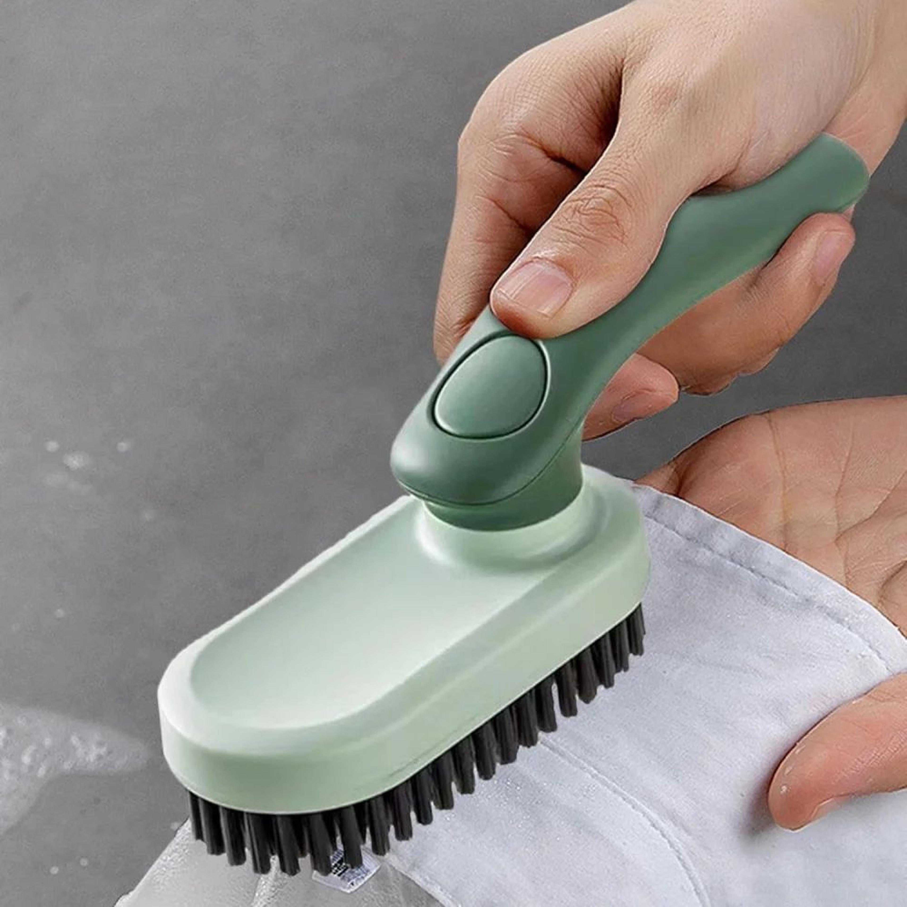 Foldable Soft Bristle Laundry  Shoe Cleaning Brush With Ergonomic Handle 2