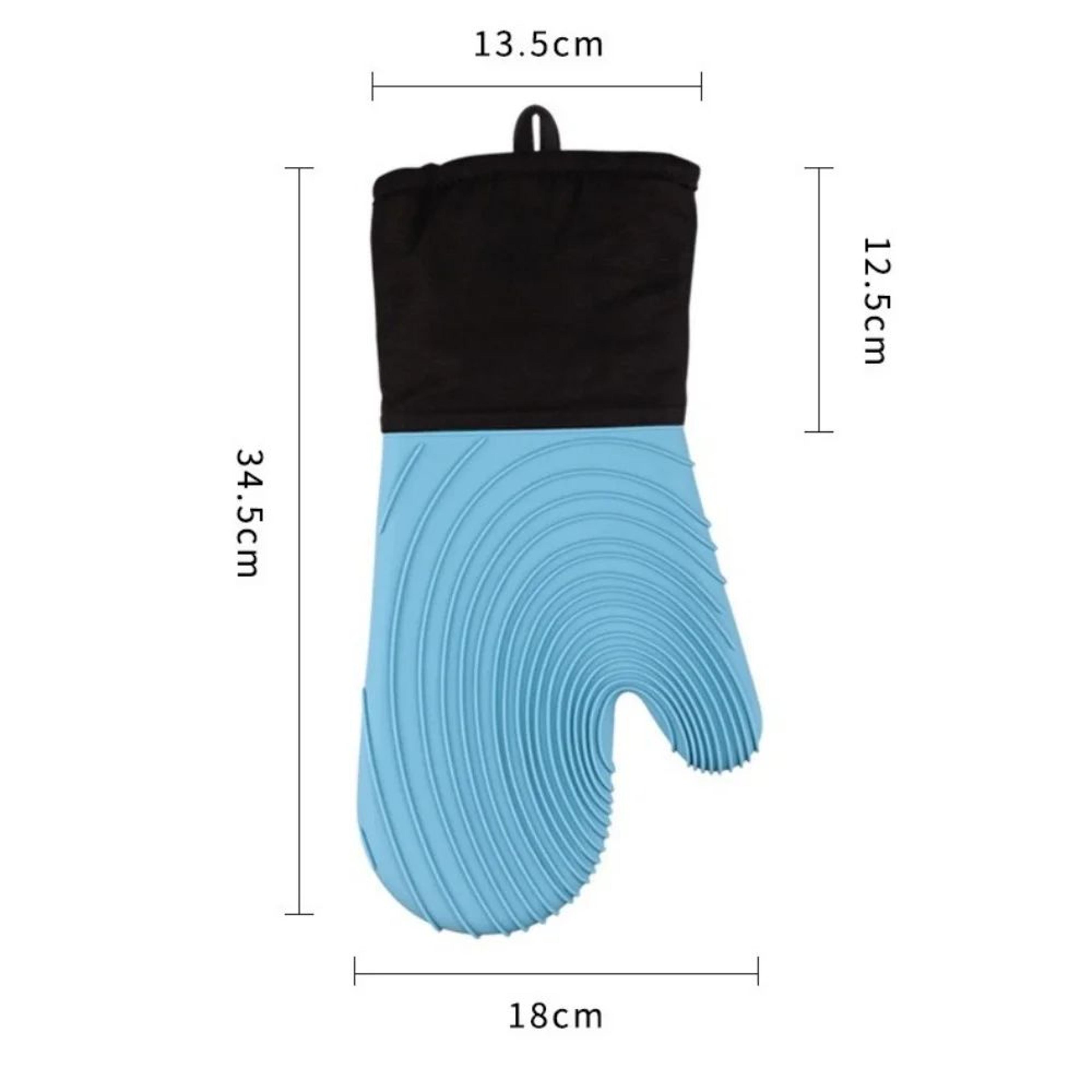 ExtraLong Silicone Oven Mitts HeatResistant BPAFree Cooking  BBQ Gloves EasyClean NonSlip Grip 1