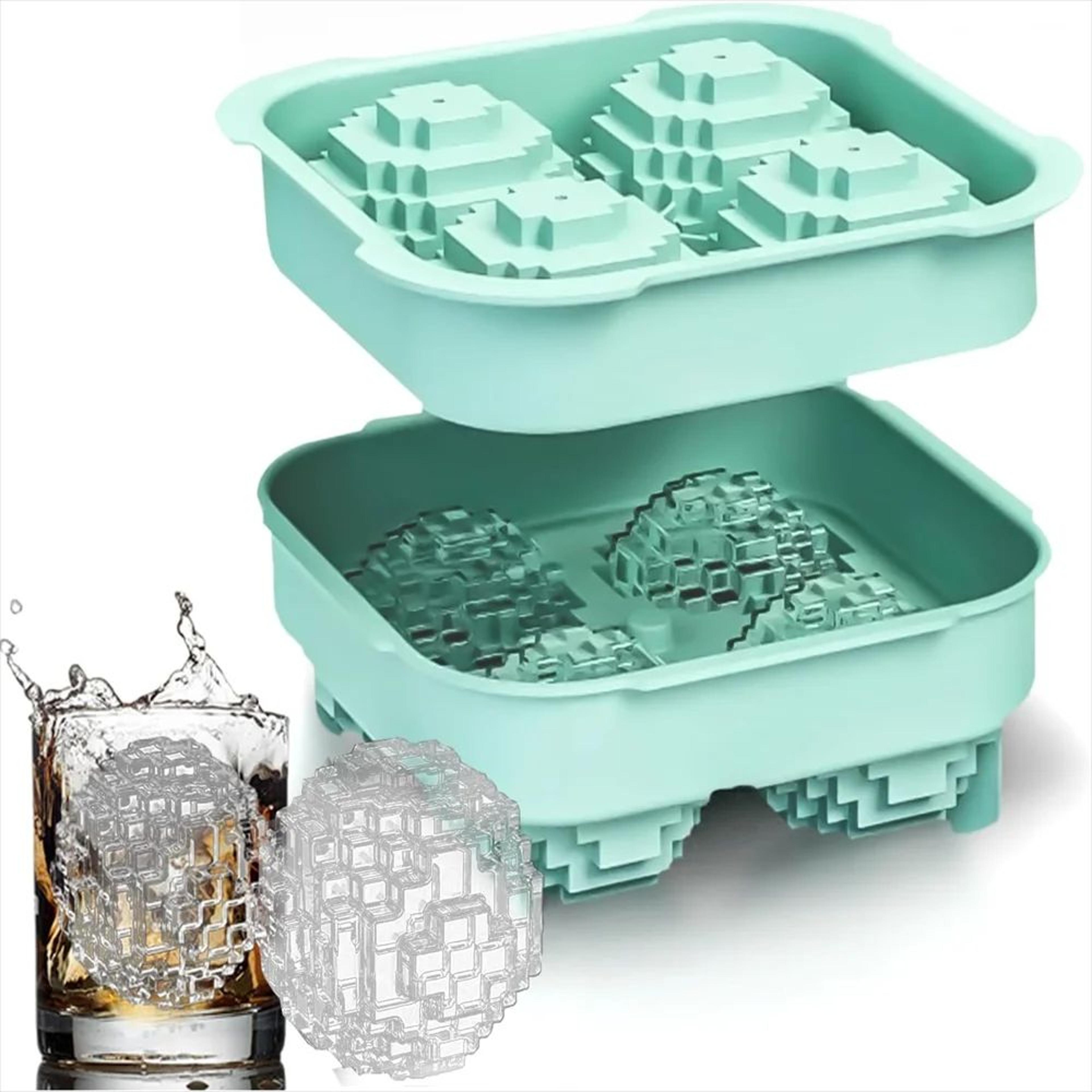 Large Silicone Ice Cube Mold With Lid  Jumbo Whiskey Ice Cube Maker For Bourbon  Cocktails 1