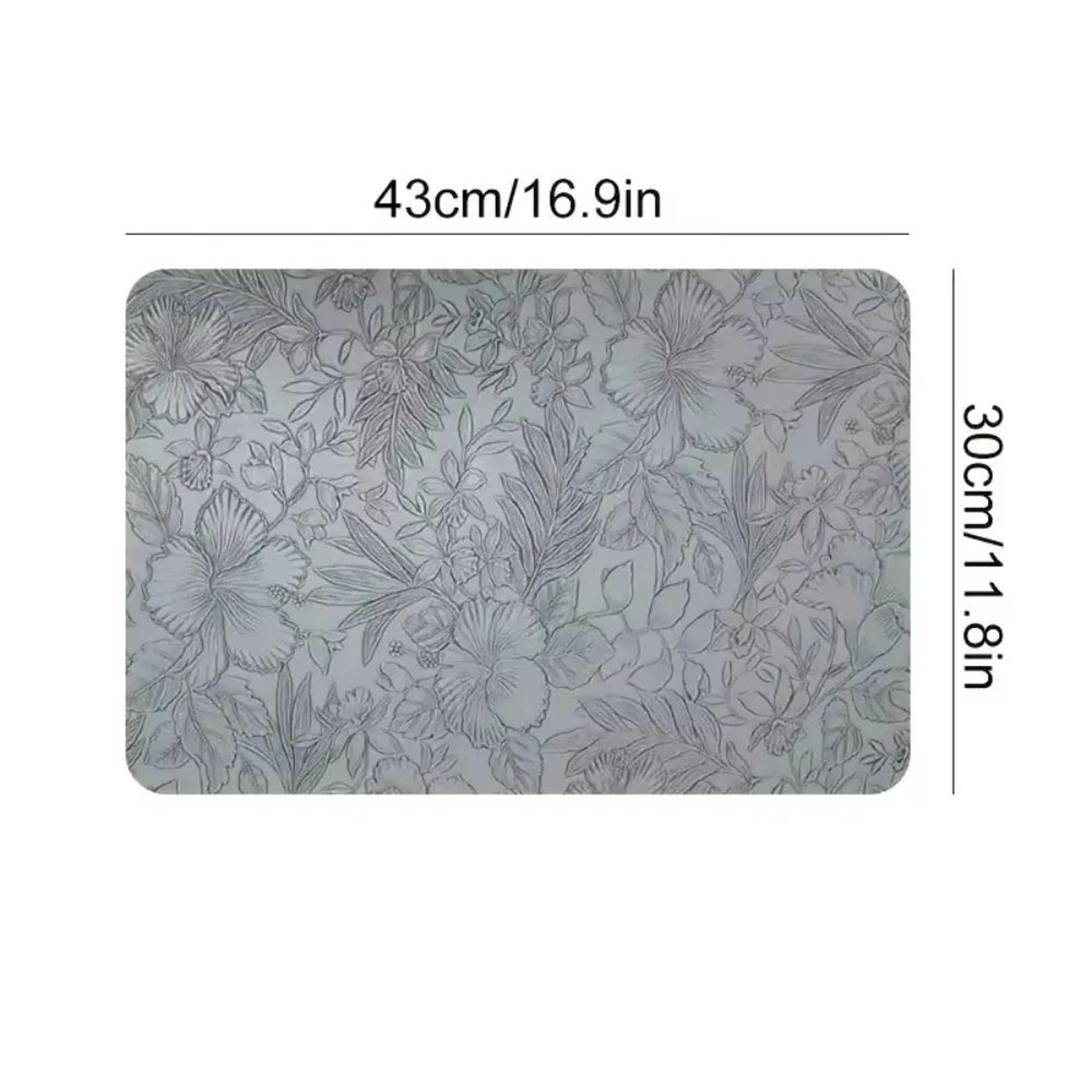 TwoTone Faux Leather Placemats  Reversible HeatResistant  WipeClean Table Mats For Modern Dining 1
