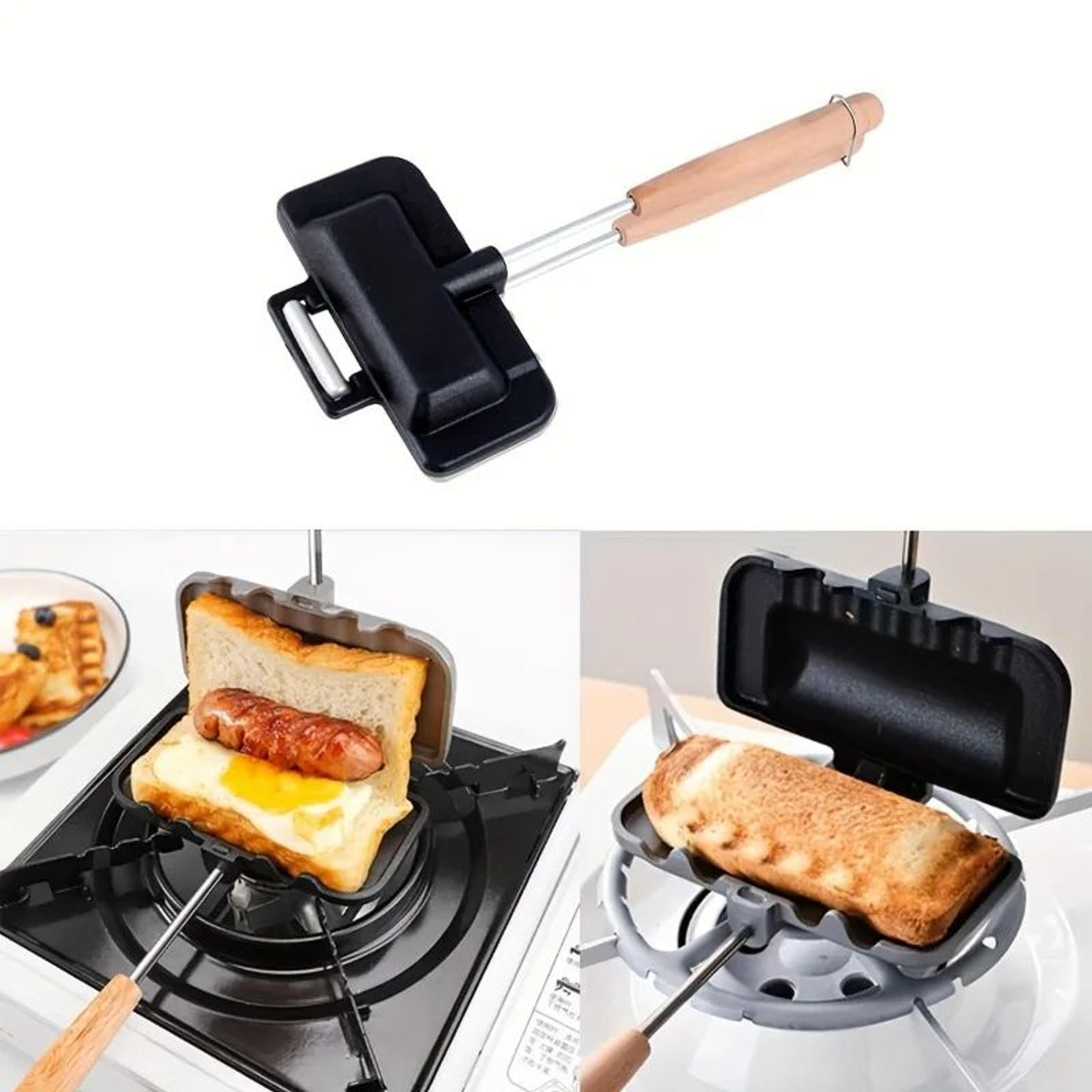 Nonstick Sandwich Maker Pan  Flip Aluminum Stovetop Grilled Cheese Maker  Pancake Sandwich Baking P 2
