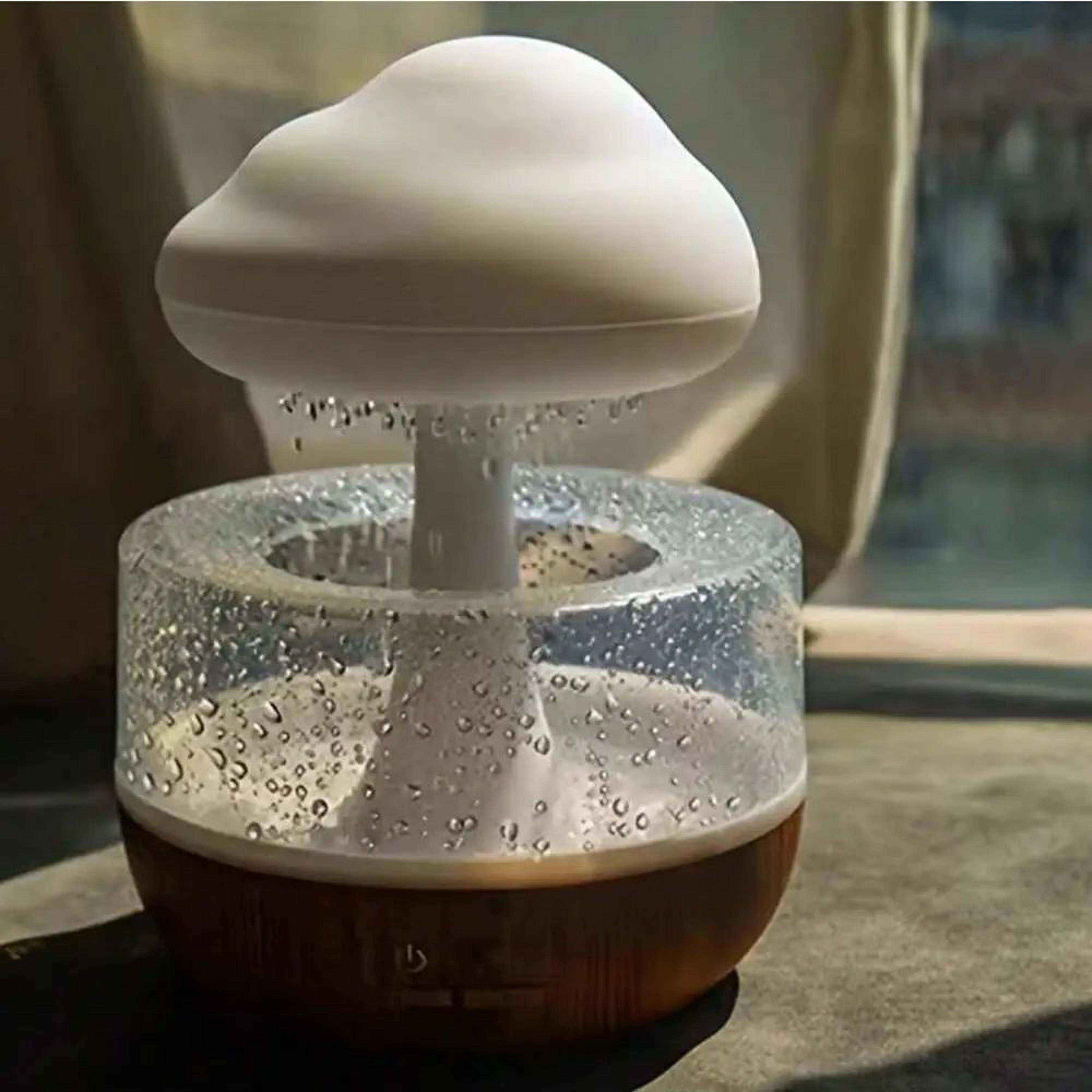 Rain Cloud Humidifier Night Light  Mushroom Raindrop Atmosphere Lamp For Relaxing Sleep 0