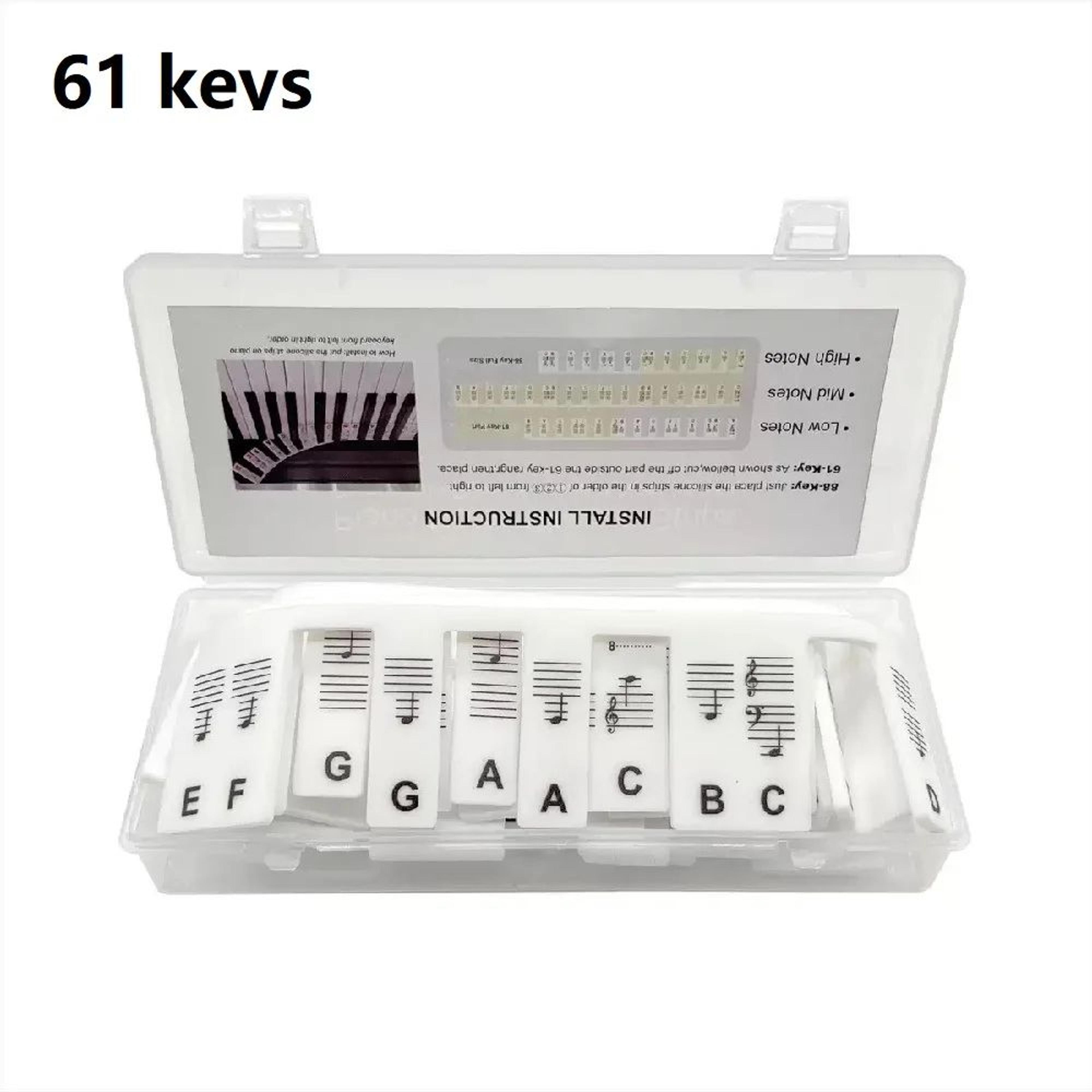 Removable Piano Keyboard Stickers For 8861 Keys  Reusable Piano Note Labels For Faster Learning Beg 6