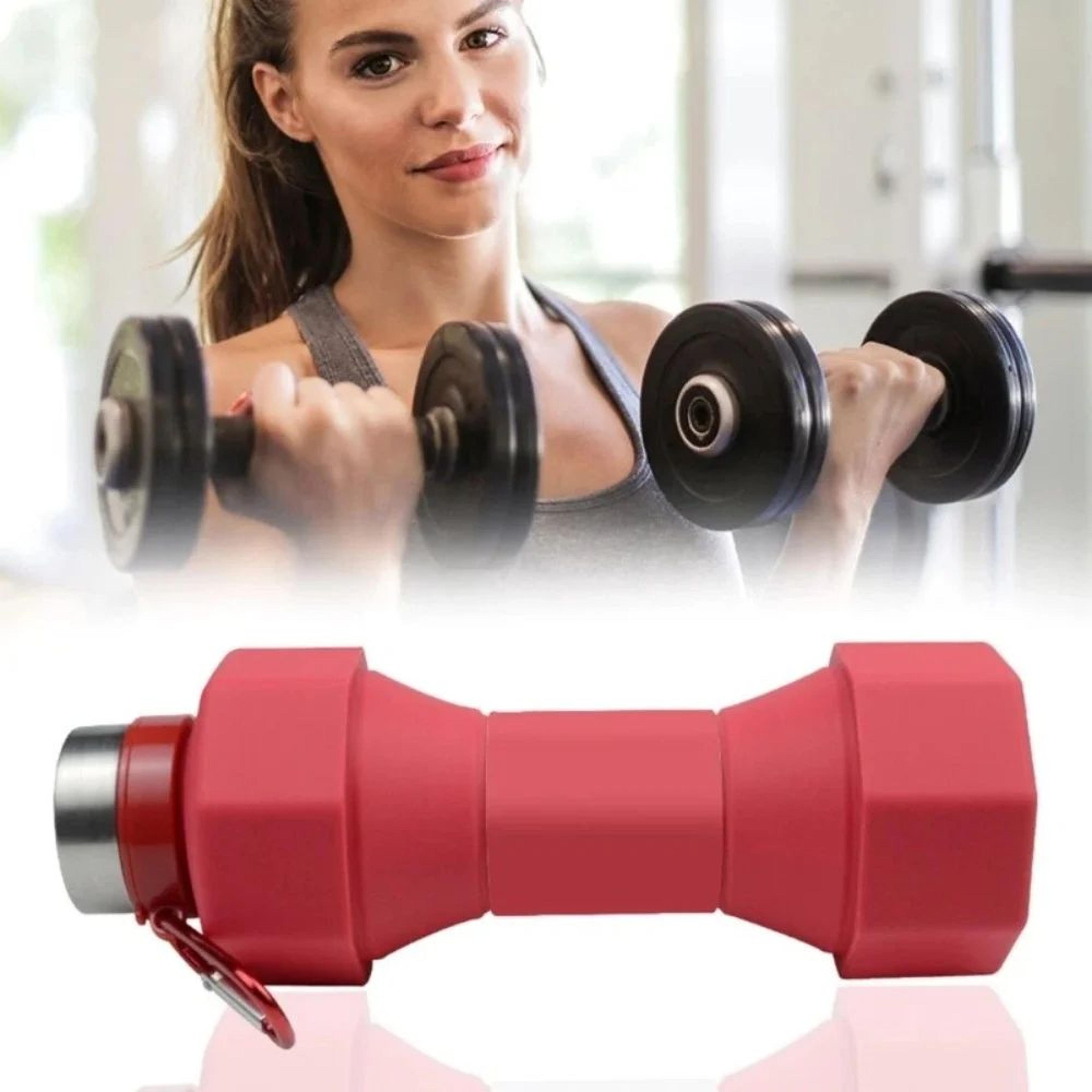 650ml Collapsible Silicone Water Bottle  Leakproof Foldable Travel Sports Bottle 5