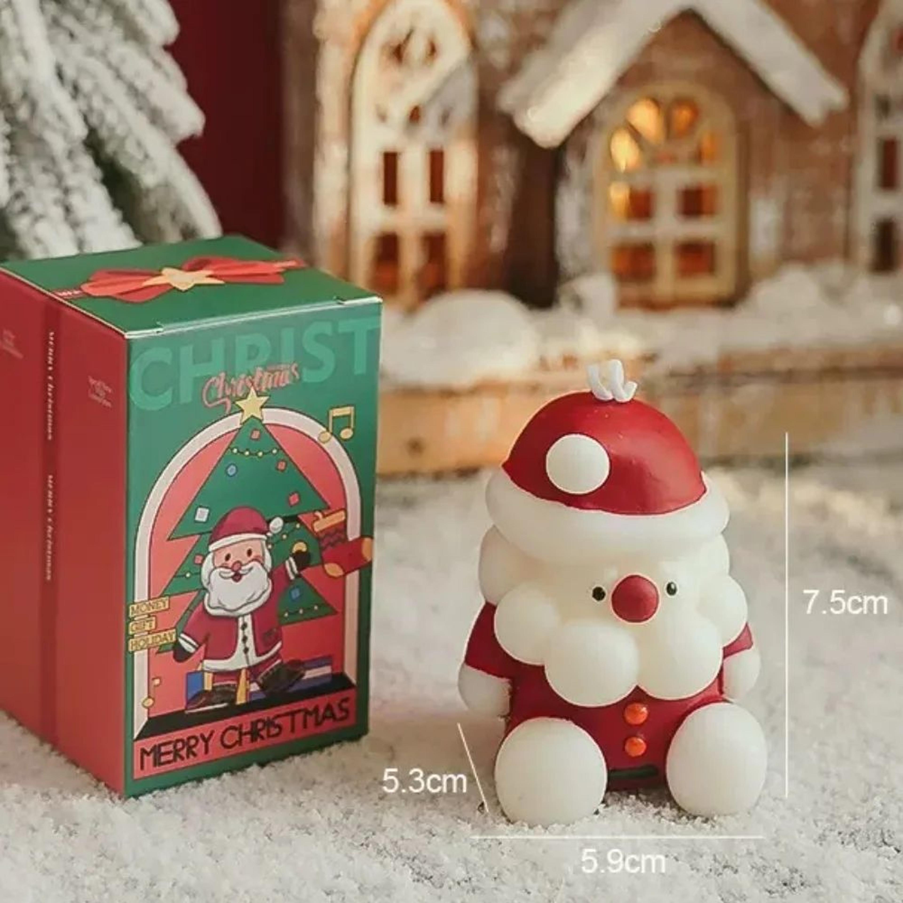 Holiday Soy Wax Christmas Candle Set  Christmas Soy Wax Candle GiftReady Decor 812 Hr Clean Burn 4