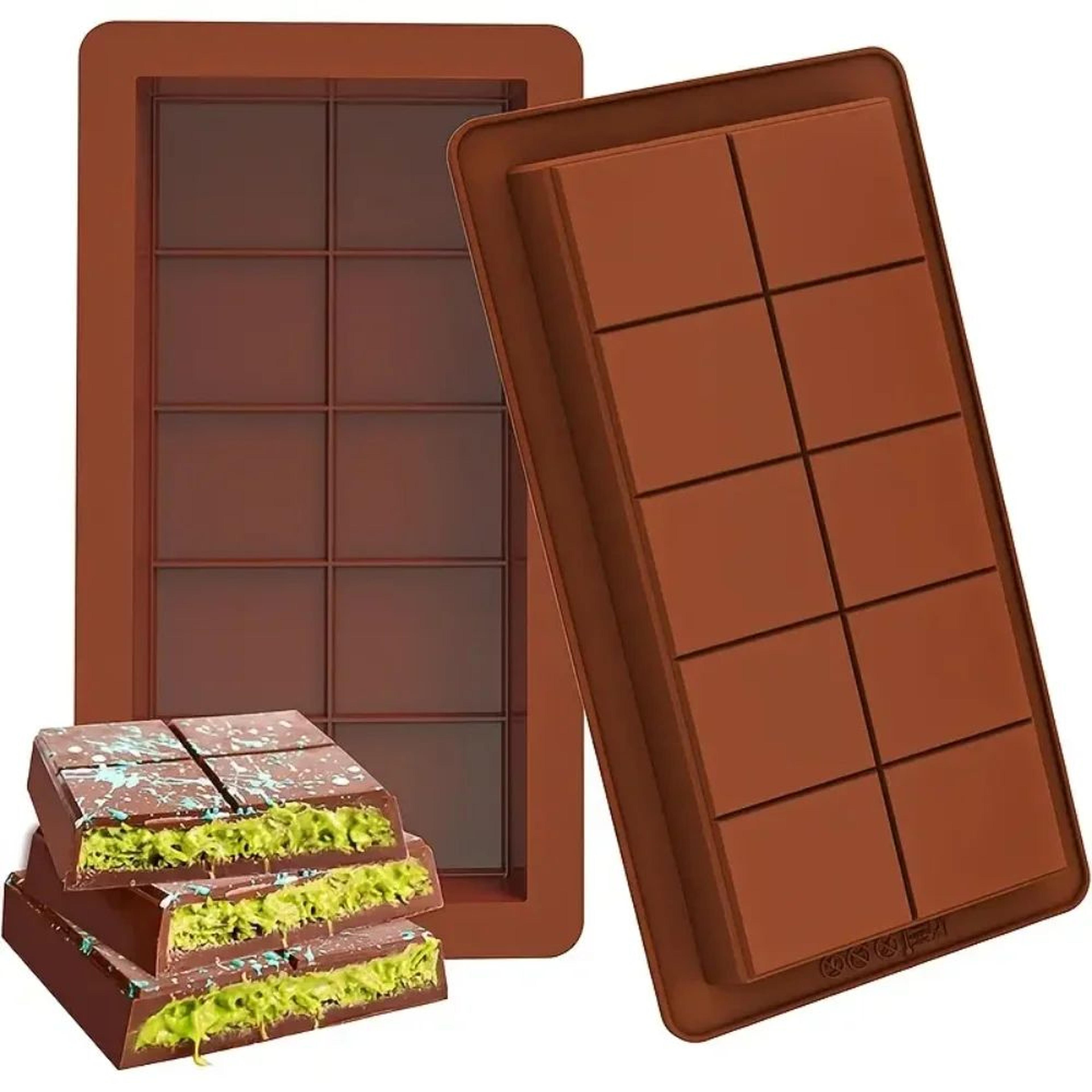 Dubai Chocolate Bar Mold  Deep Silicone Chocolate Bar Mold For Thick Stuffed  Filled Bars 6