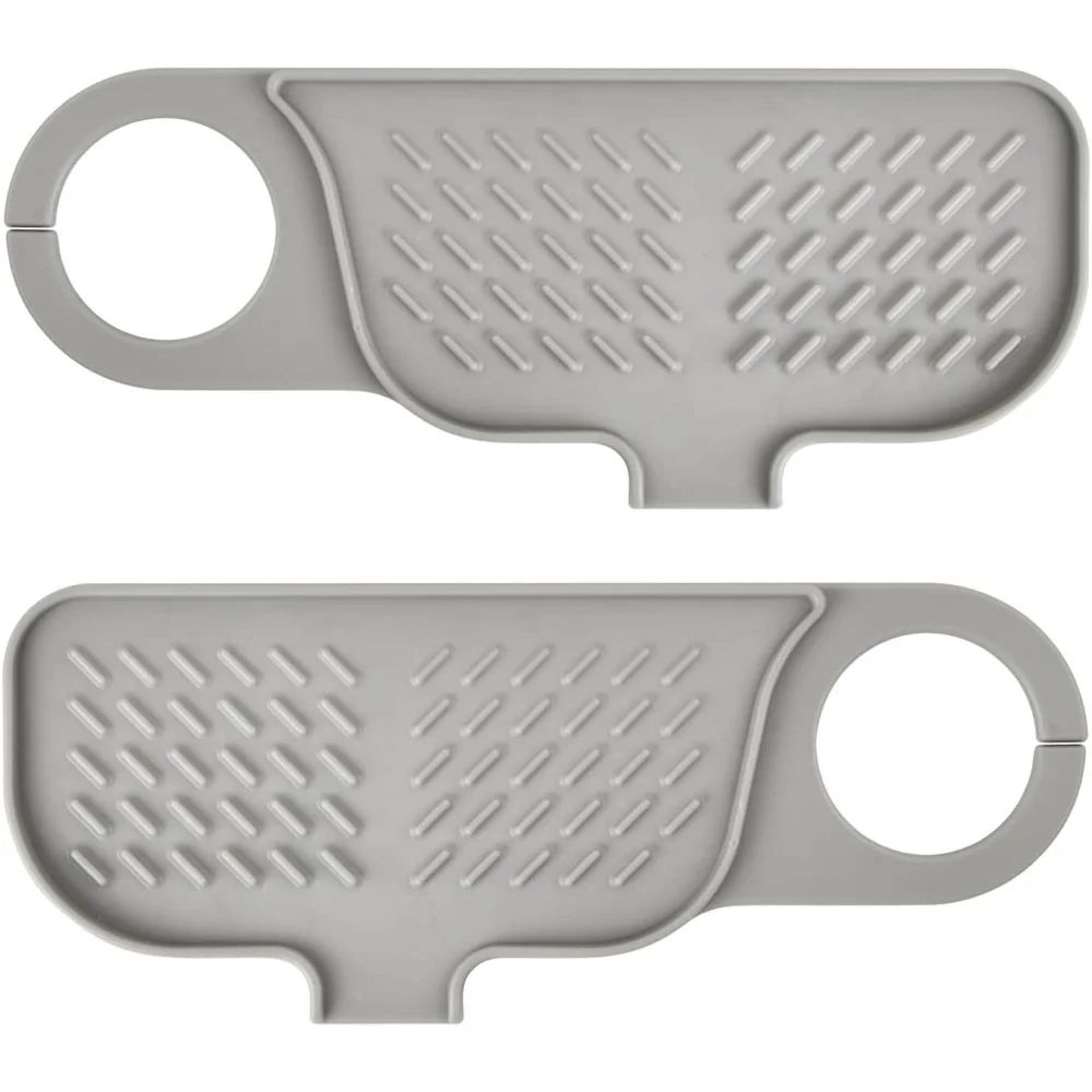 SelfDraining Silicone Soap Holder Tray  Soap Saver Kitchen Sink Organizer For Bar Soap  Sponges 3