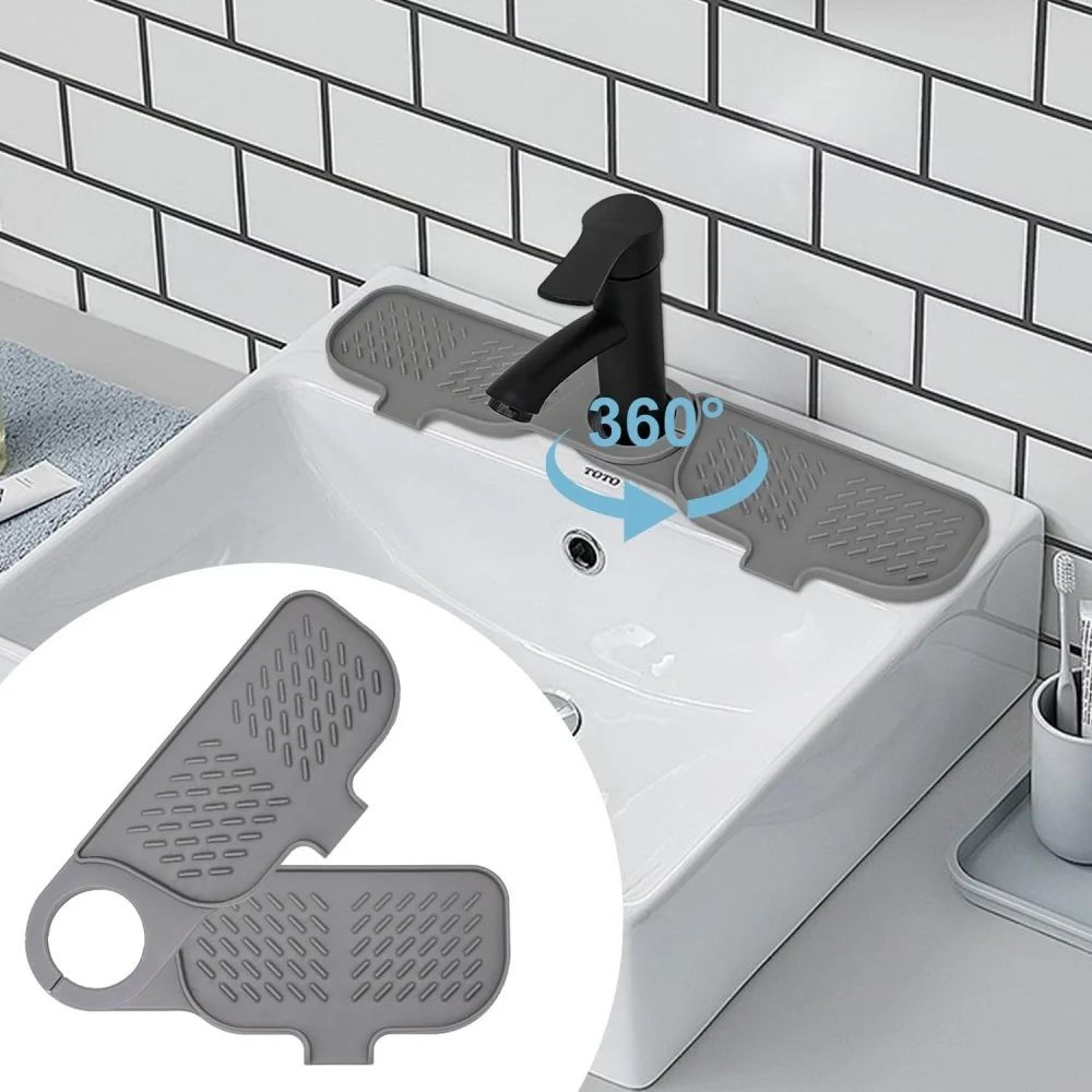 SelfDraining Silicone Soap Holder Tray  Soap Saver Kitchen Sink Organizer For Bar Soap  Sponges 5