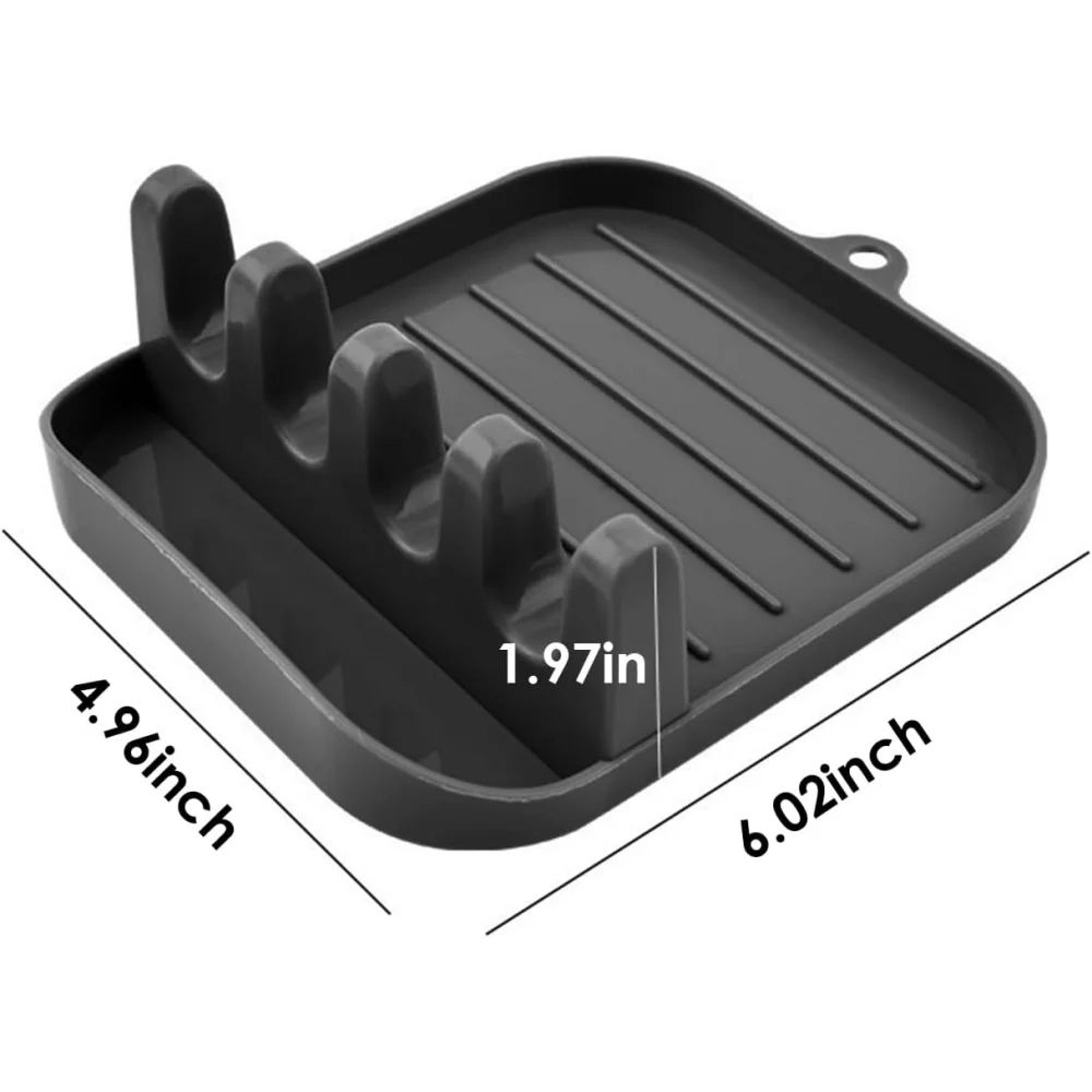 MultiFunction Spoon Rest  Pot Lid Holder Countertop Kitchen Utensil Organizer 1