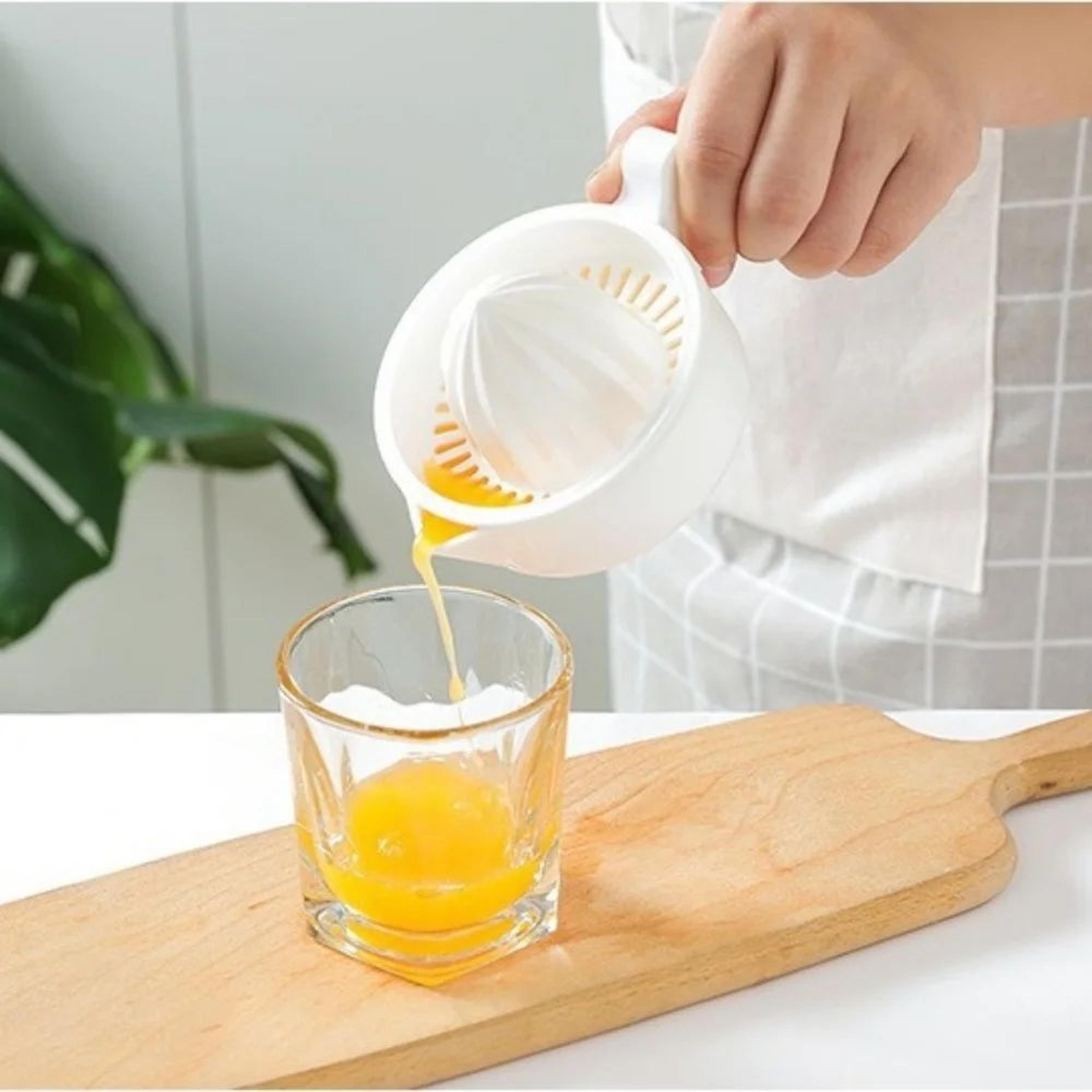 FreshPress Manual Citrus Juicer With Detachable Pulp Filter  Handheld Lemon Squeezer  Citrus Press 6