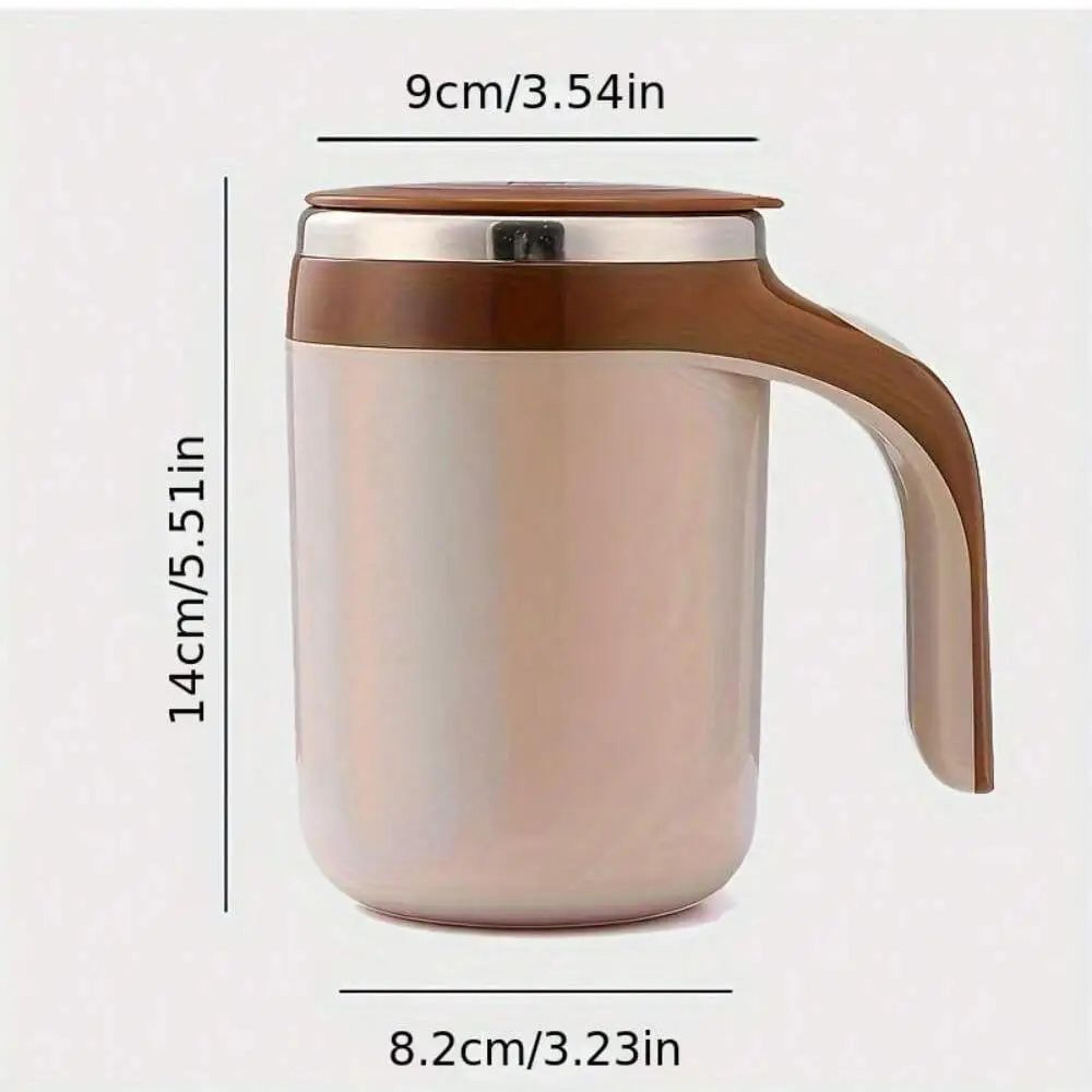 Stainless Steel SelfStirring Coffee Mug With Magnetic Mixer  Rechargeable Travel Mixing Cup 1