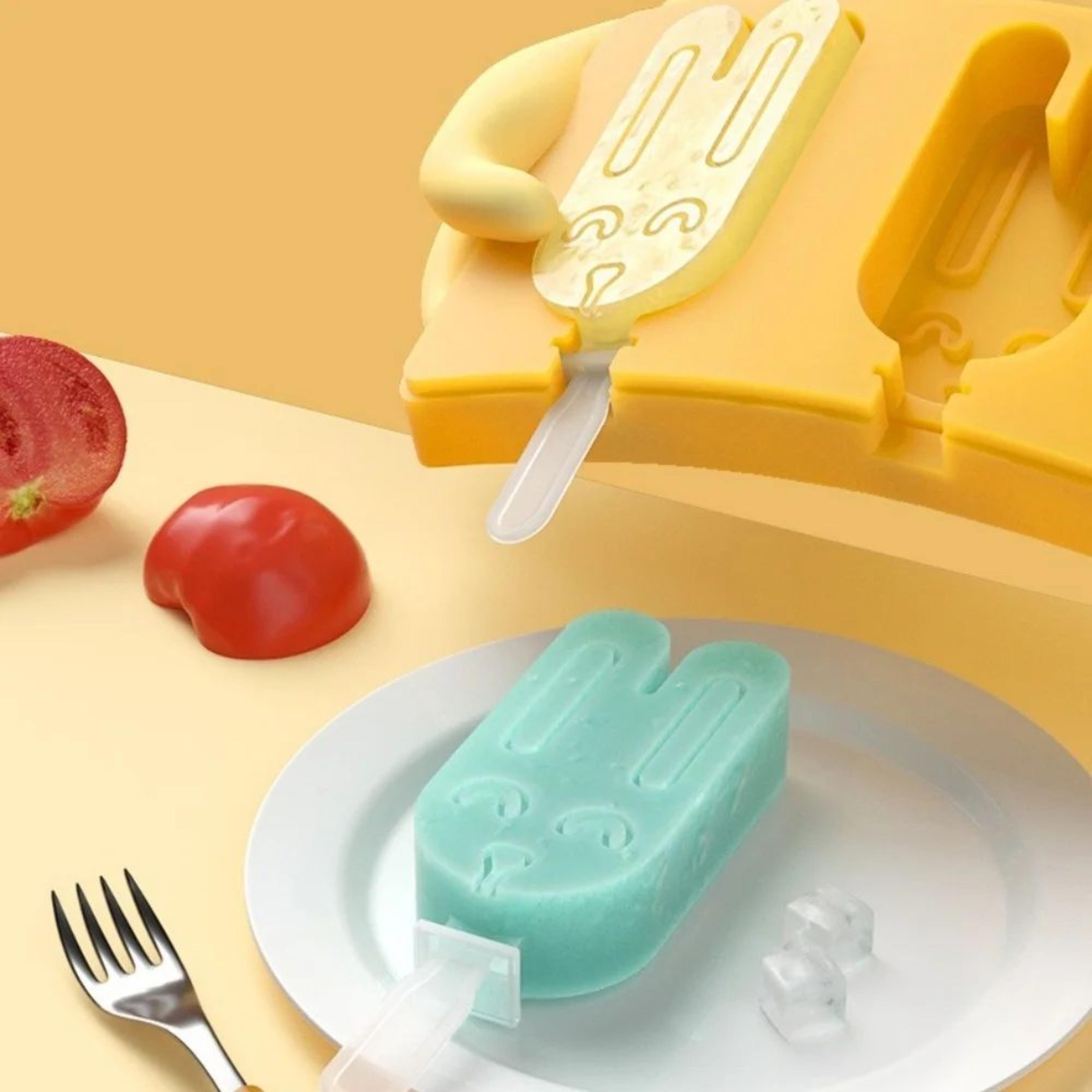 Cartoon Animal Silicone Popsicle Mold Set  Mini Reusable Ice Cream Molds With Lids For DIY Frozen T 4