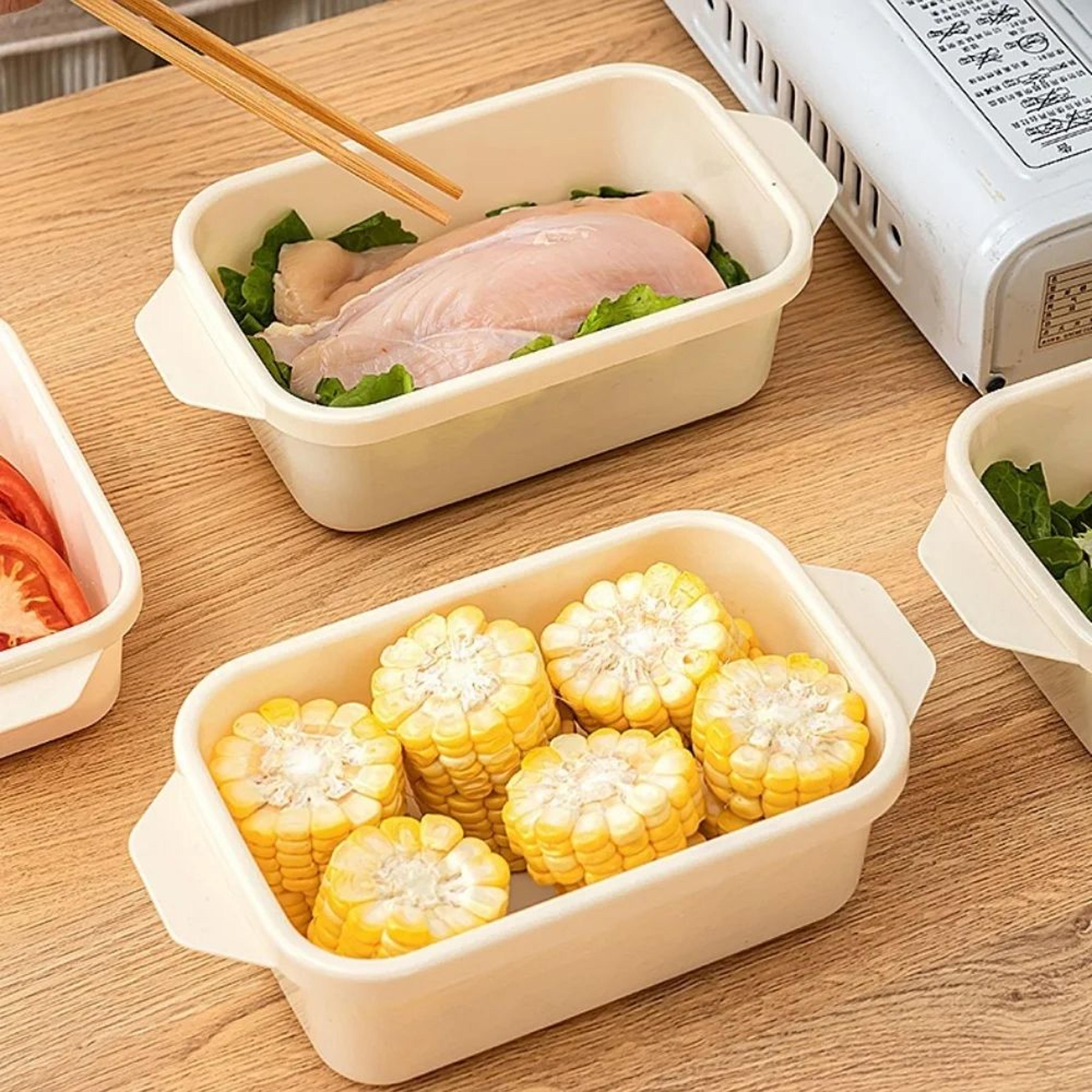 FreshLock 3Piece Transparent Food Storage Container Set With Airtight Lids 5
