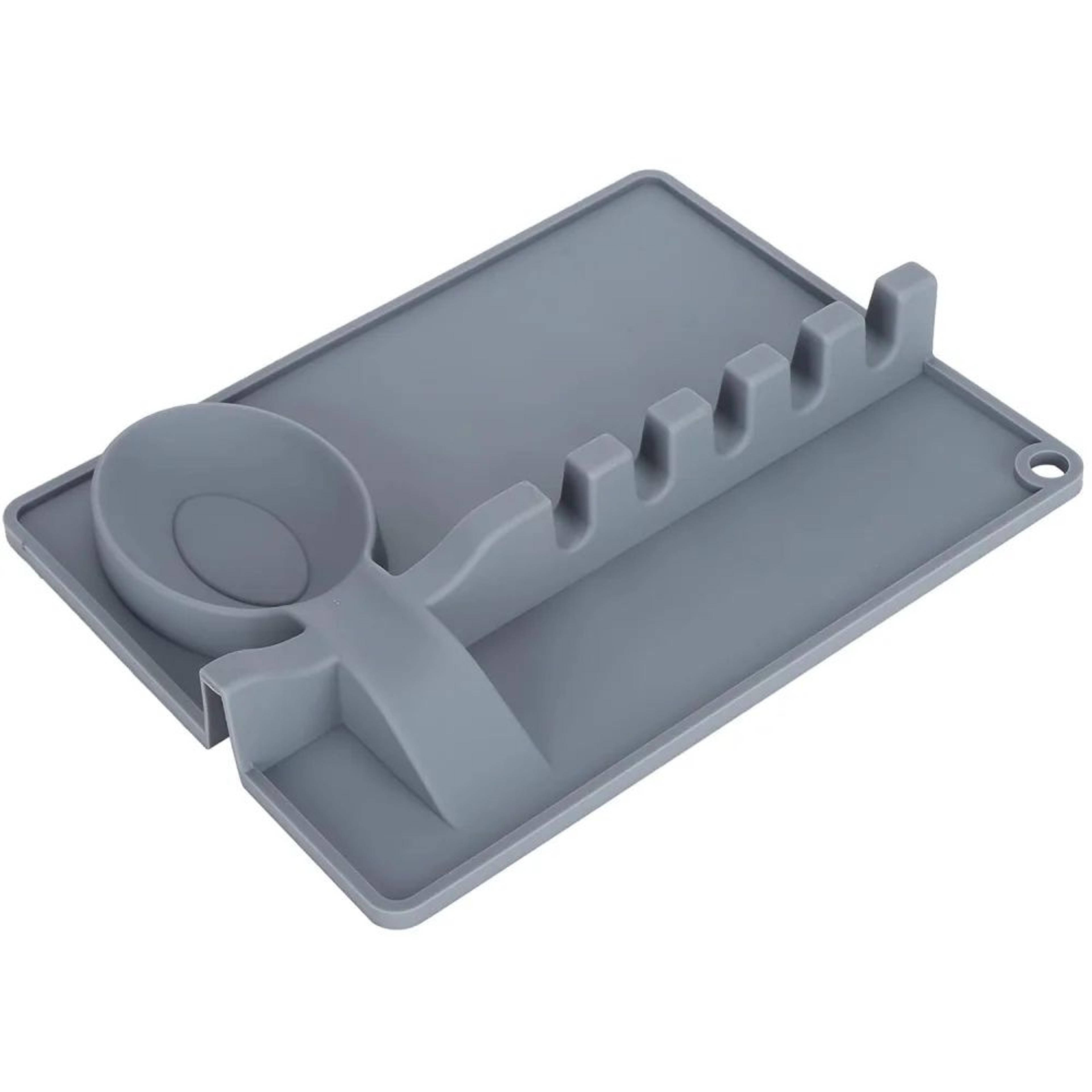 Silicone Spoon Rest With Drip Tray  HeatResistant Utensil Rest For Stove Top 7