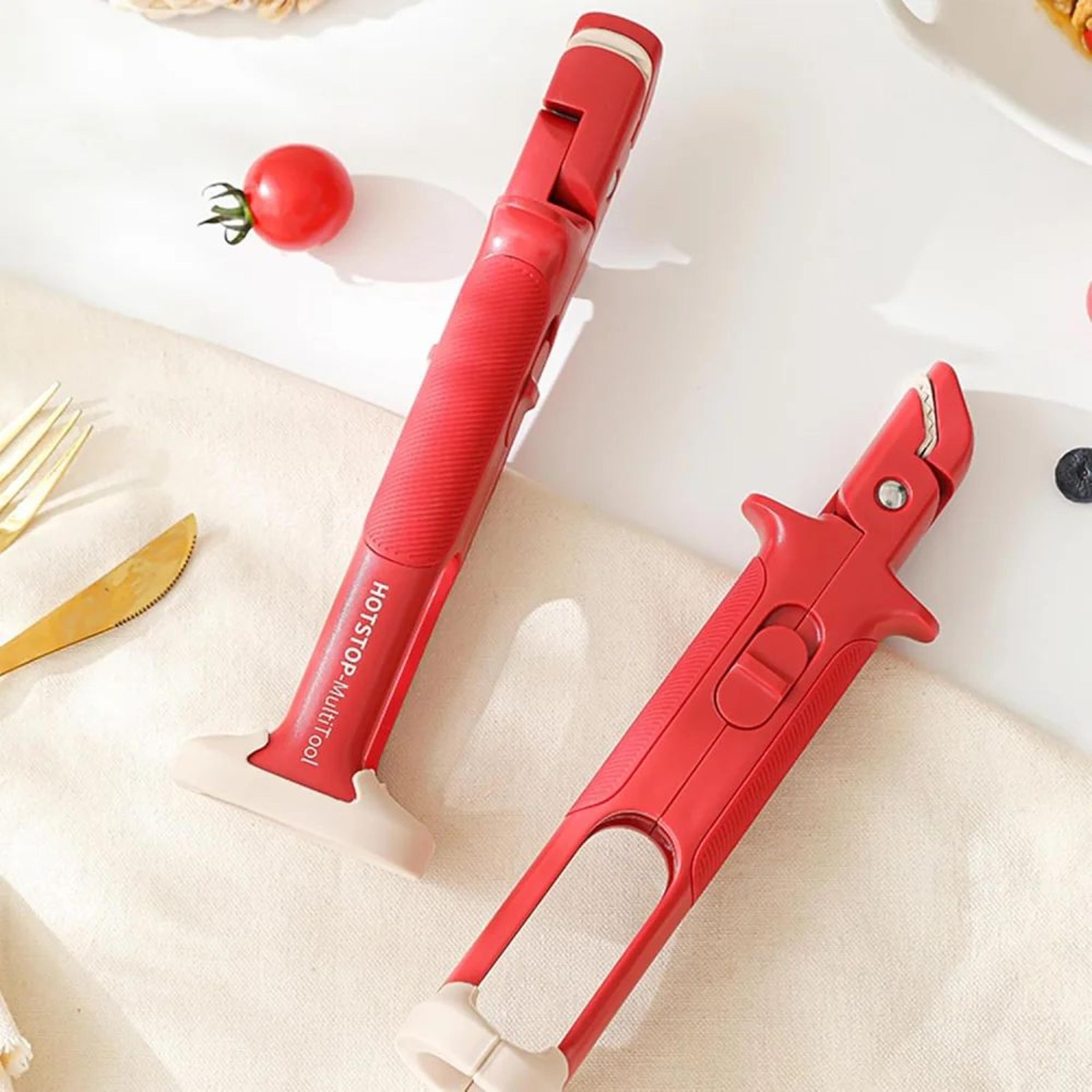 2in1 AntiScald Dish Holder  Microwave Plate Lifter With AntiSlip Handle 2