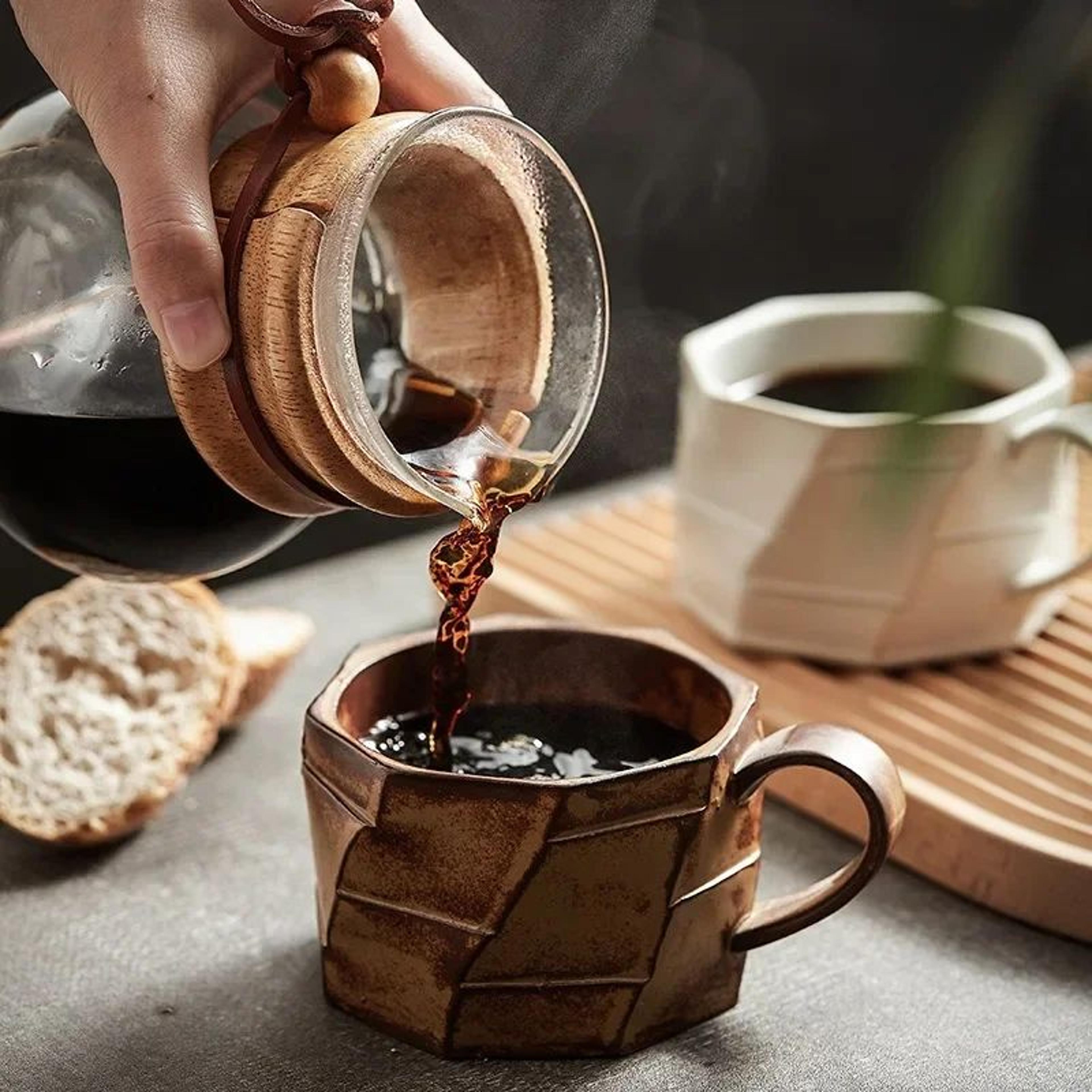 Vintage 240ml Handmade Ceramic Mug Japanese Style Coffee Cup For Latte Tea And Milk Tea 1