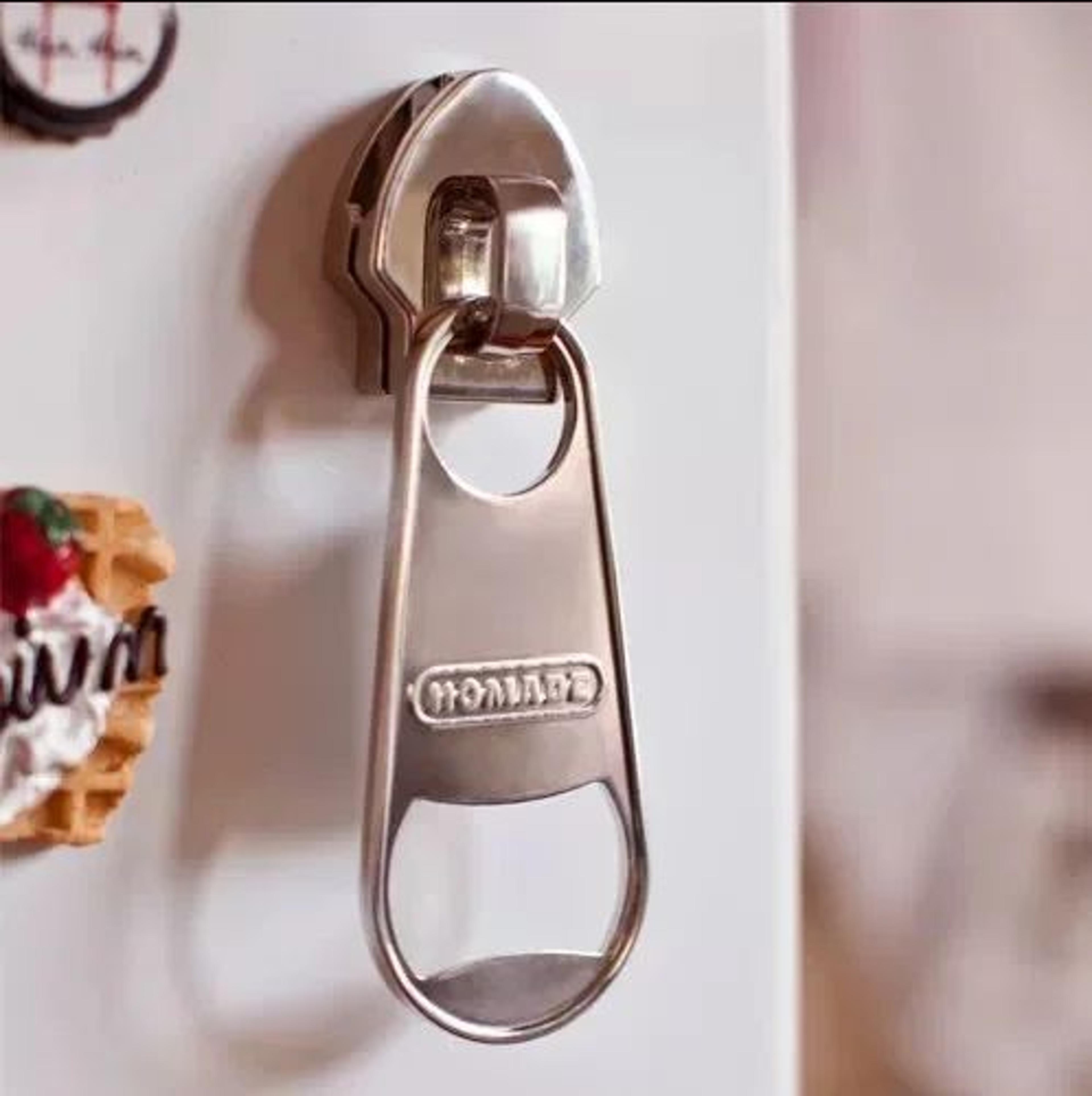 ZipperGrip Alloy Zipper Bottle Opener  ZipperShaped Beer Bottle Opener For Easy PopTop Caps 5