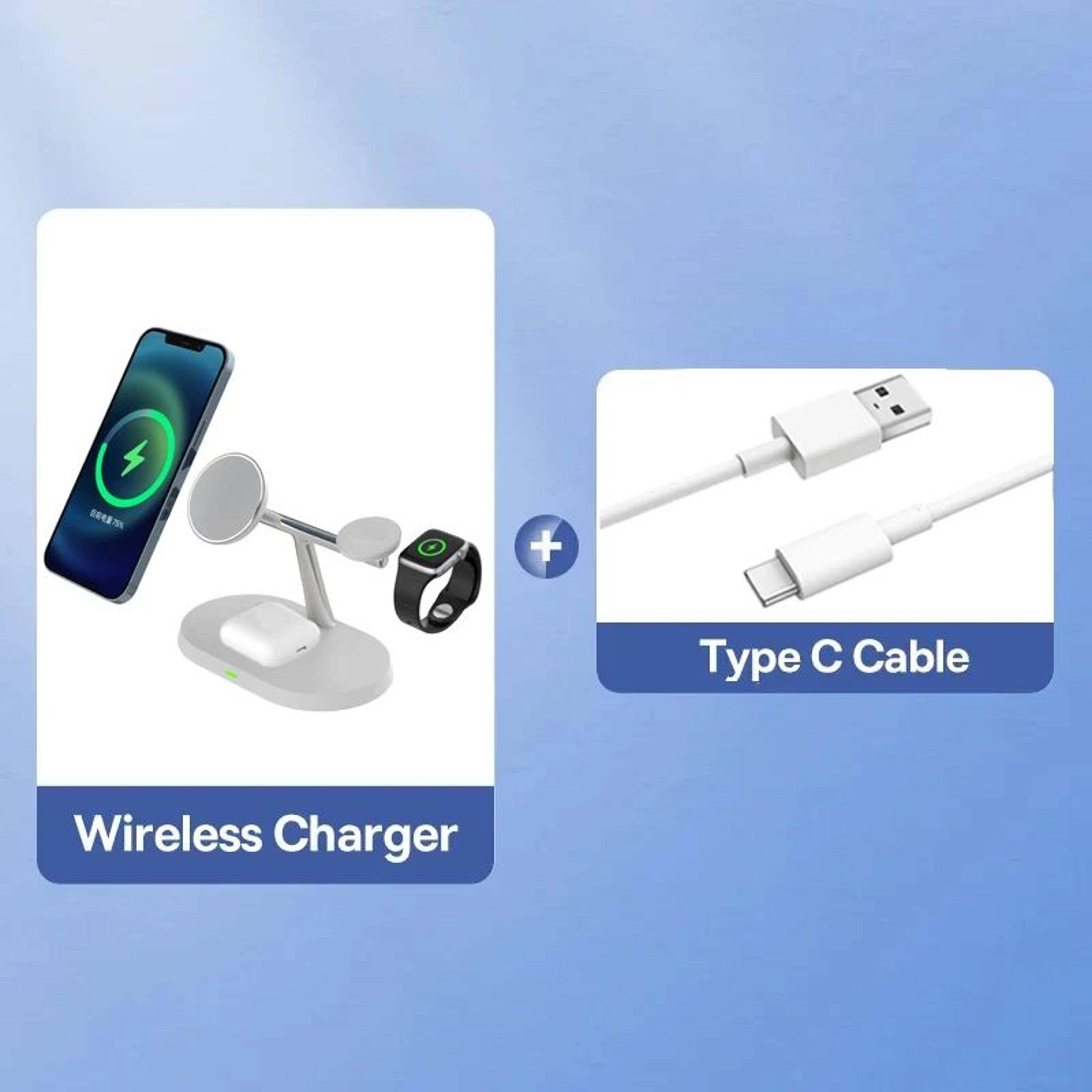 Baseus Qi2 3in1 Magnetic Wireless Charging Station Stand 15W With Cooling 6