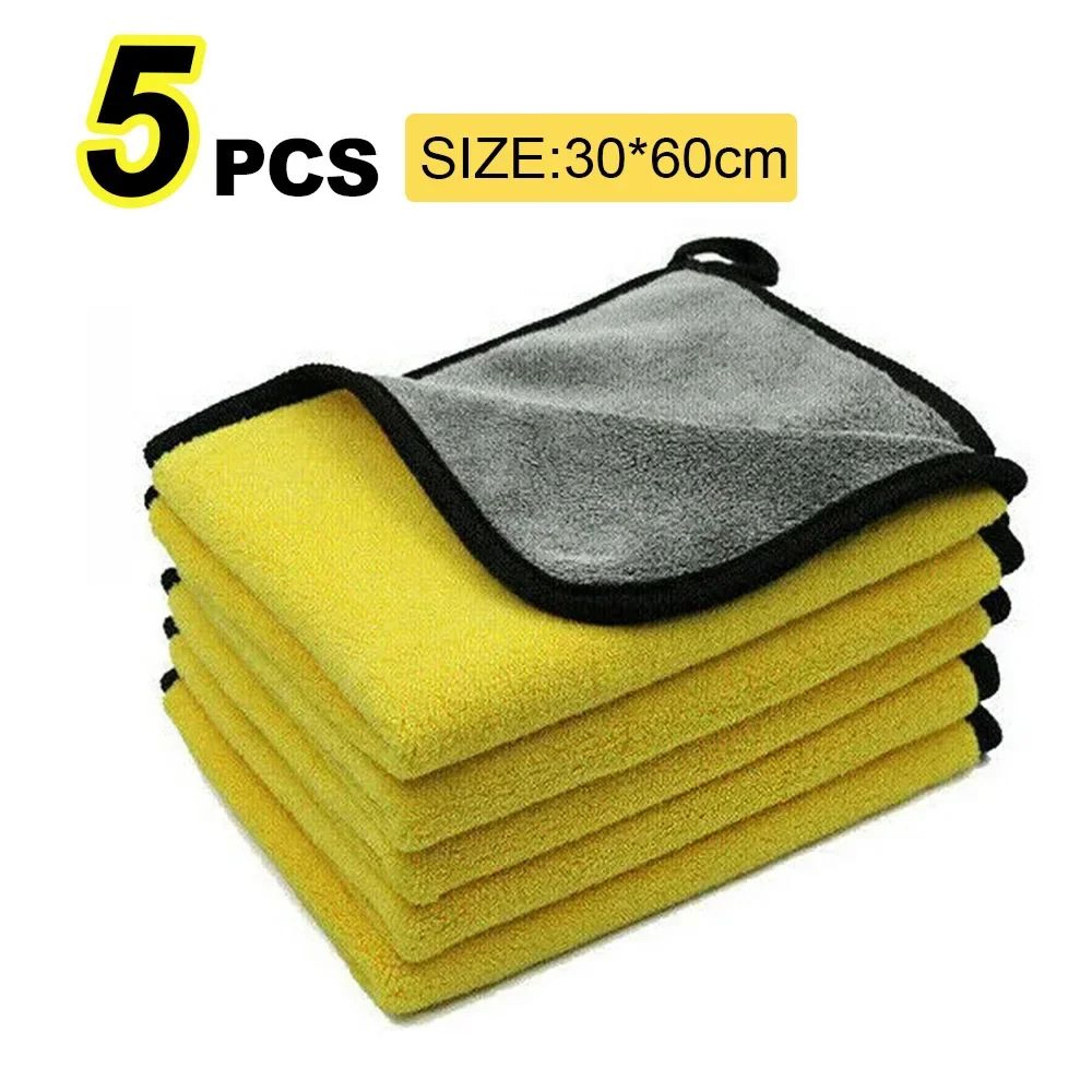 UltraAbsorbent Microfiber Car Drying Towel Hemmed Car Wash Towel Detailing Cloth 118x118 In  118x23 11