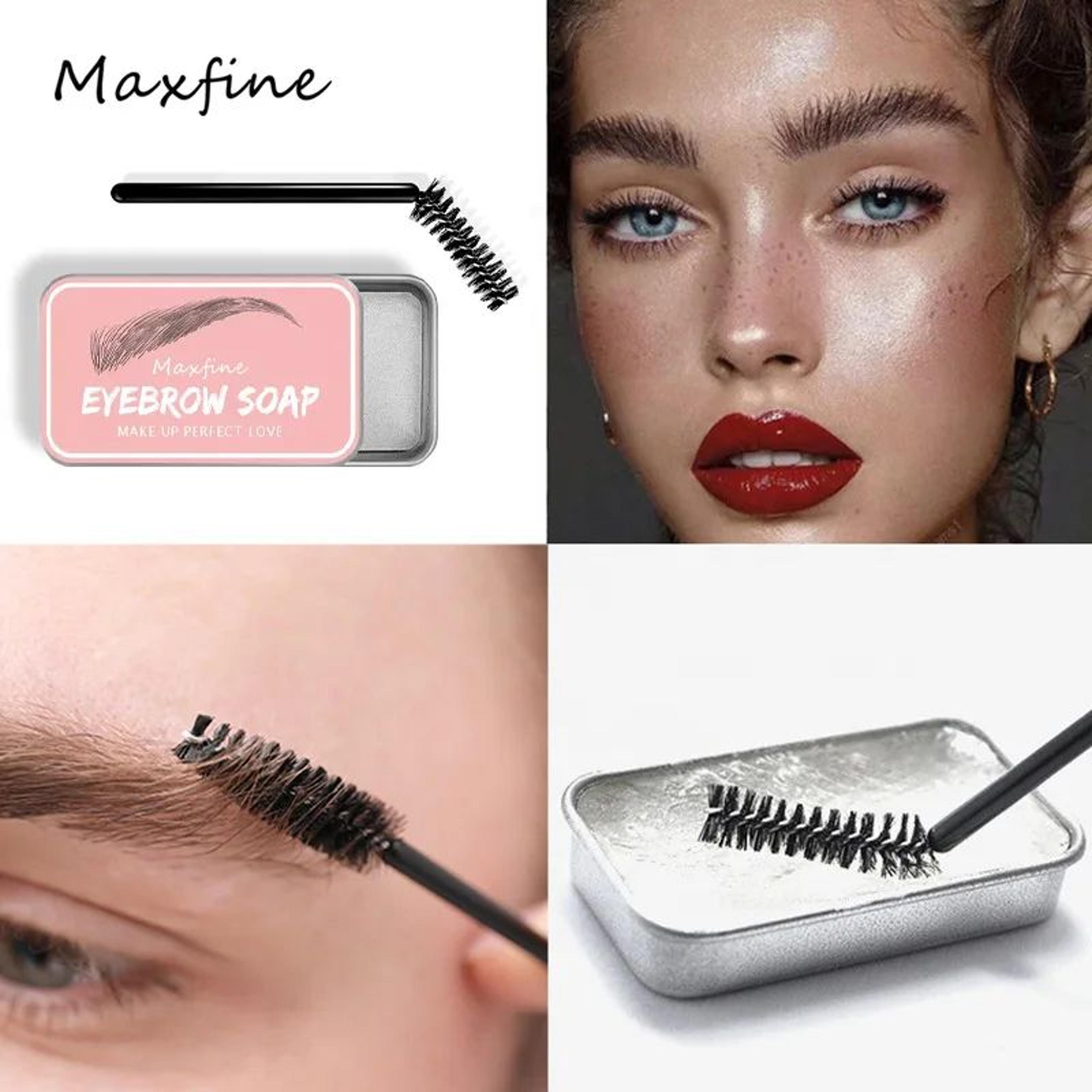 MAXFINE Clear Brow Soap  Eyebrow Setting Gel For AllDay Lift 10g 1