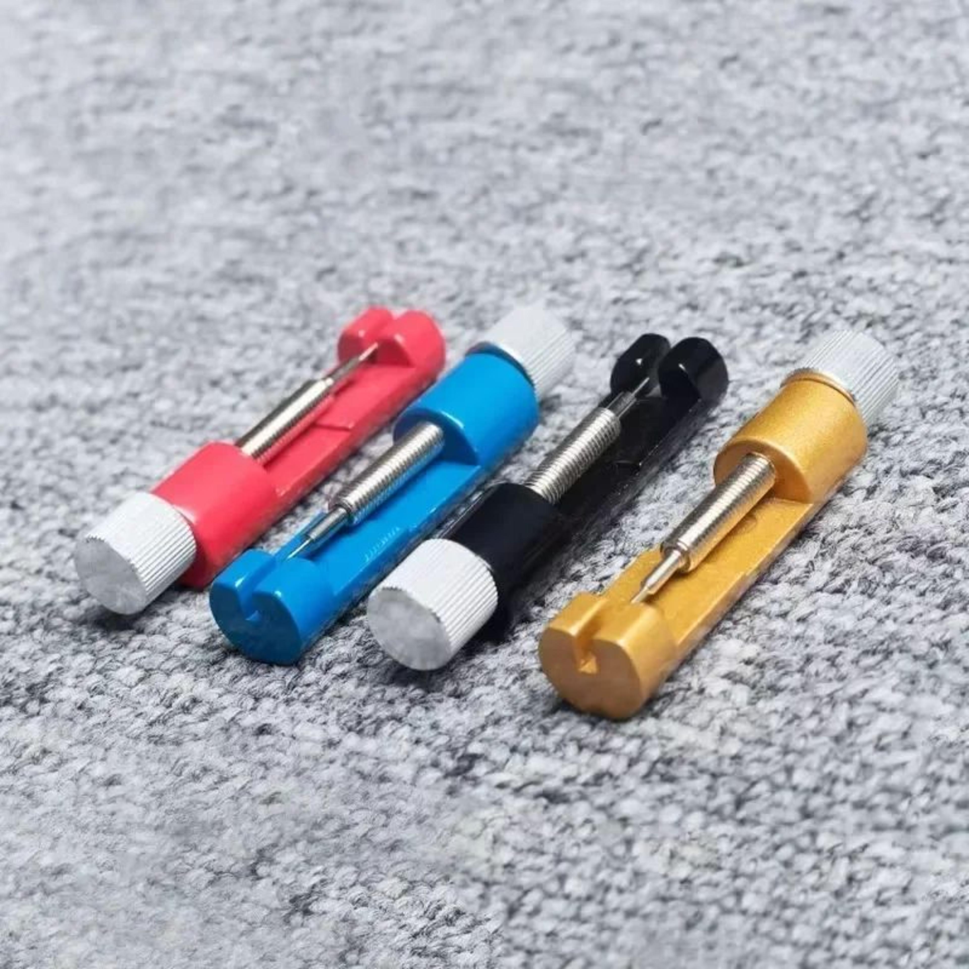 Adjustable Watch Band Link Remover Tool AllMetal Watch Strap Adjustment Tool With Spare Pins 4